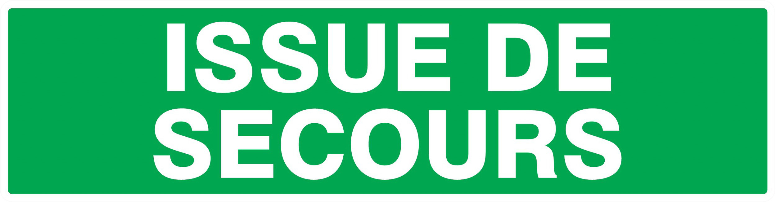 PANNEAU ISSUE DE SECOURS 200X52MM TALIAPLAST - 720431
