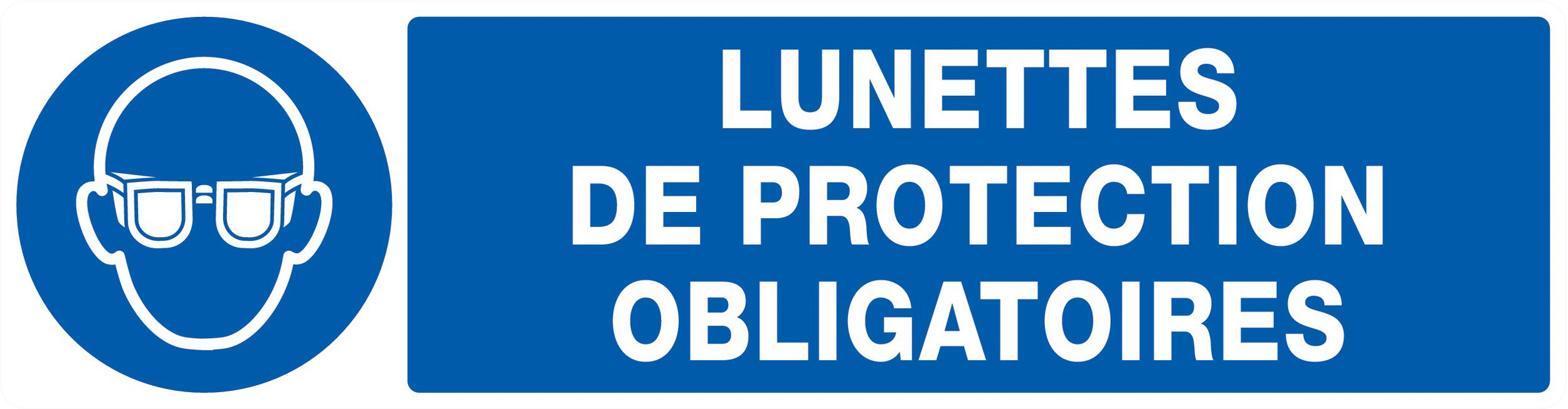 PANNEAU LUNETTES DE PROTECTION OBLIGATOIRES 200X52MM TALIAPLAST - 720507