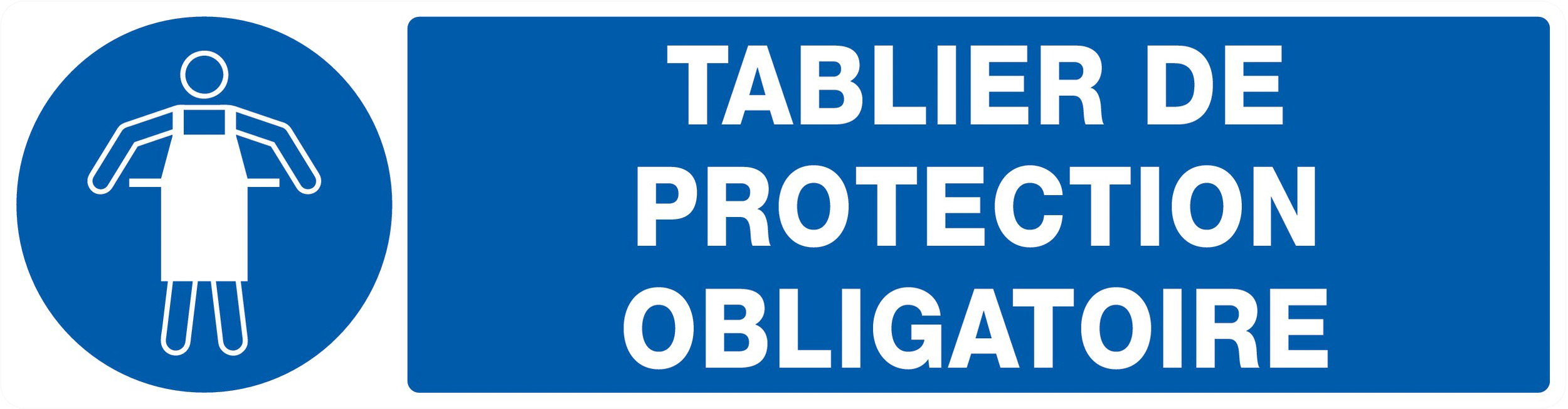 PANNEAU TABLIER DE PROTECTION OBLIGATOIRE 200X52MM TALIAPLAST - 720521