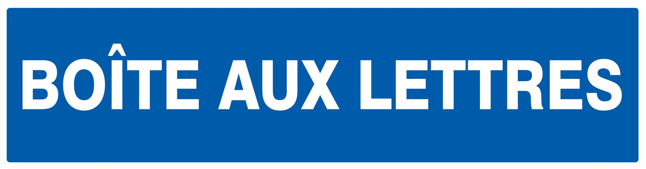 Panneau adhésif BOITE AUX LETTRES 200X52MM TALIAPLAST - 720609