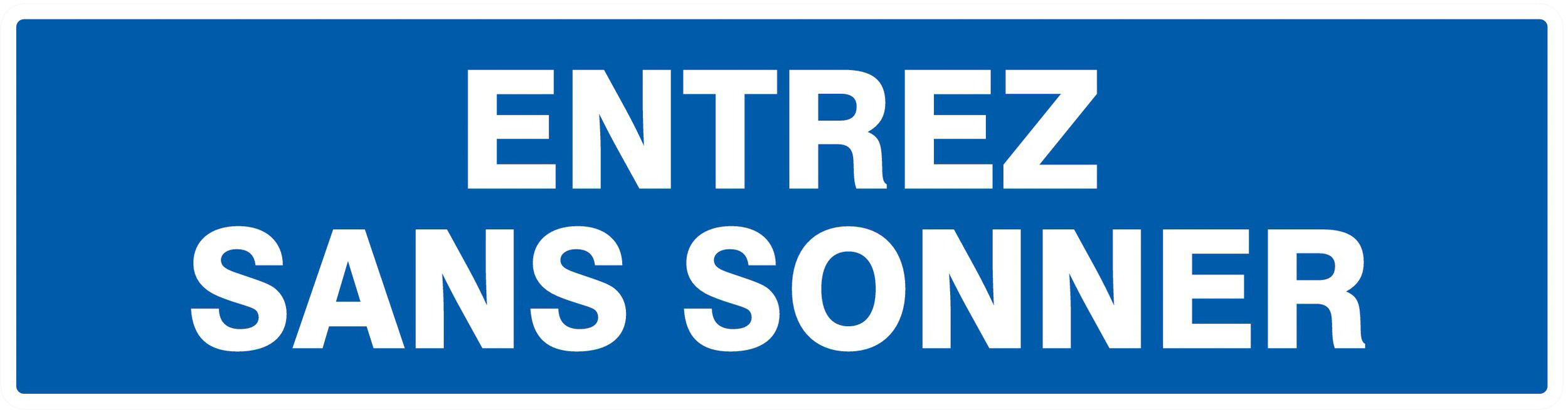 Panneau adhésif ENTREZ SANS SONNER 200X52MM TALIAPLAST - 720616