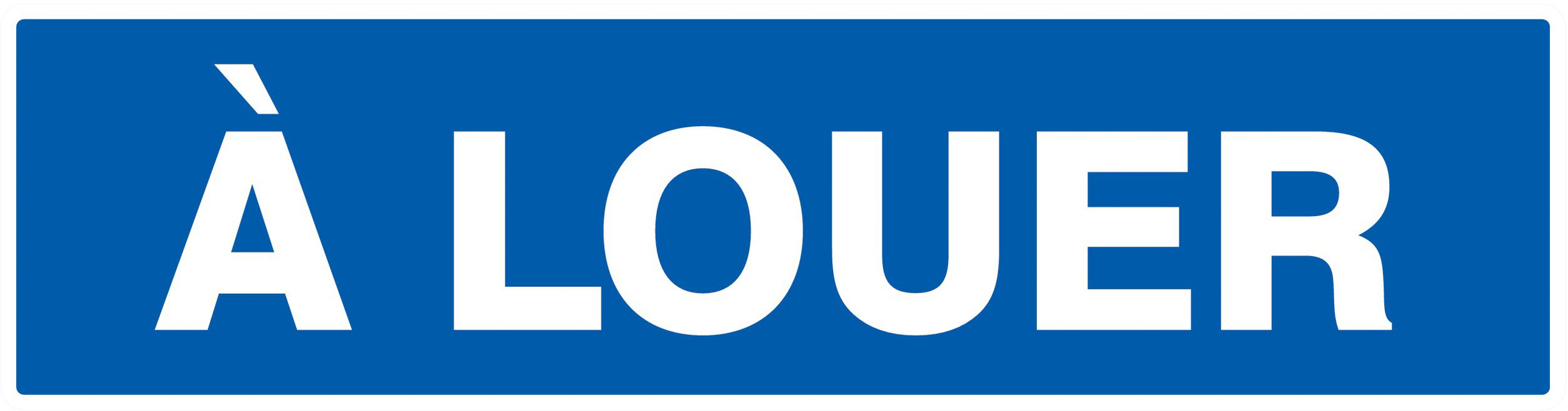 Panneau adhésif A LOUER 200X52MM TALIAPLAST - 720634