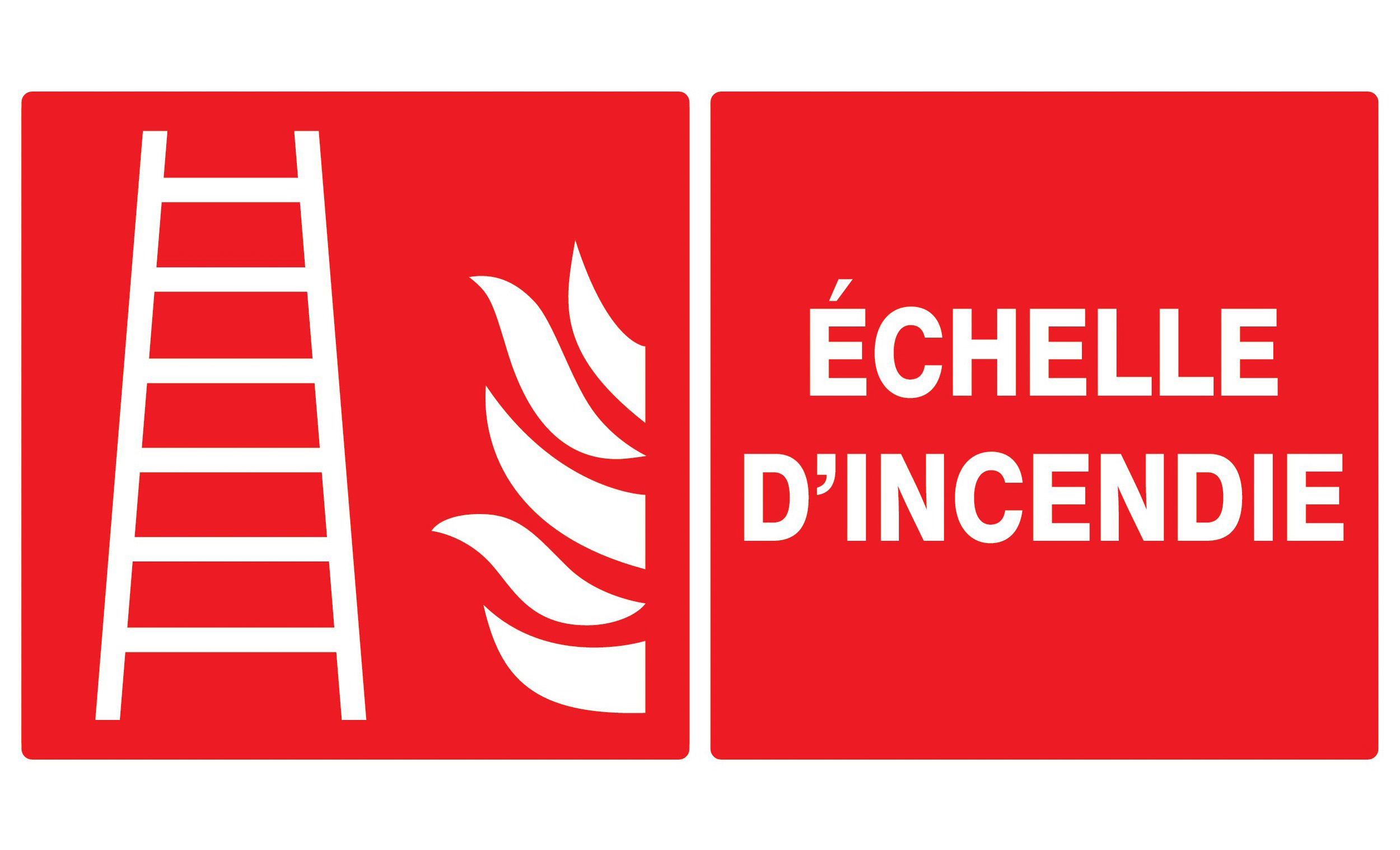 PANNEAU ECHELLE D'INCENDIE 330X200MM TALIAPLAST - 721102