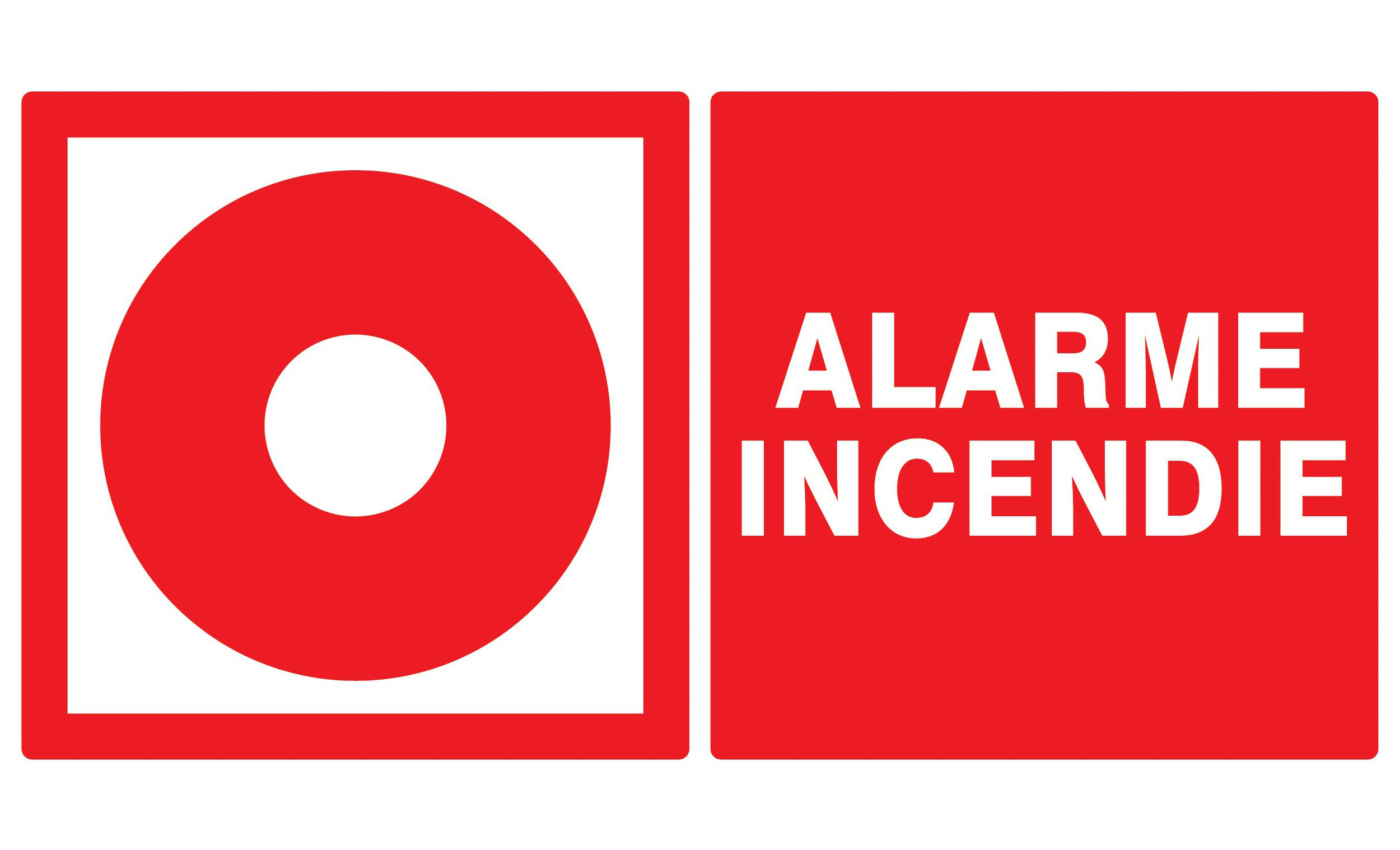 PANNEAU ALARME INCENDIE 330X200MM TALIAPLAST - 721106