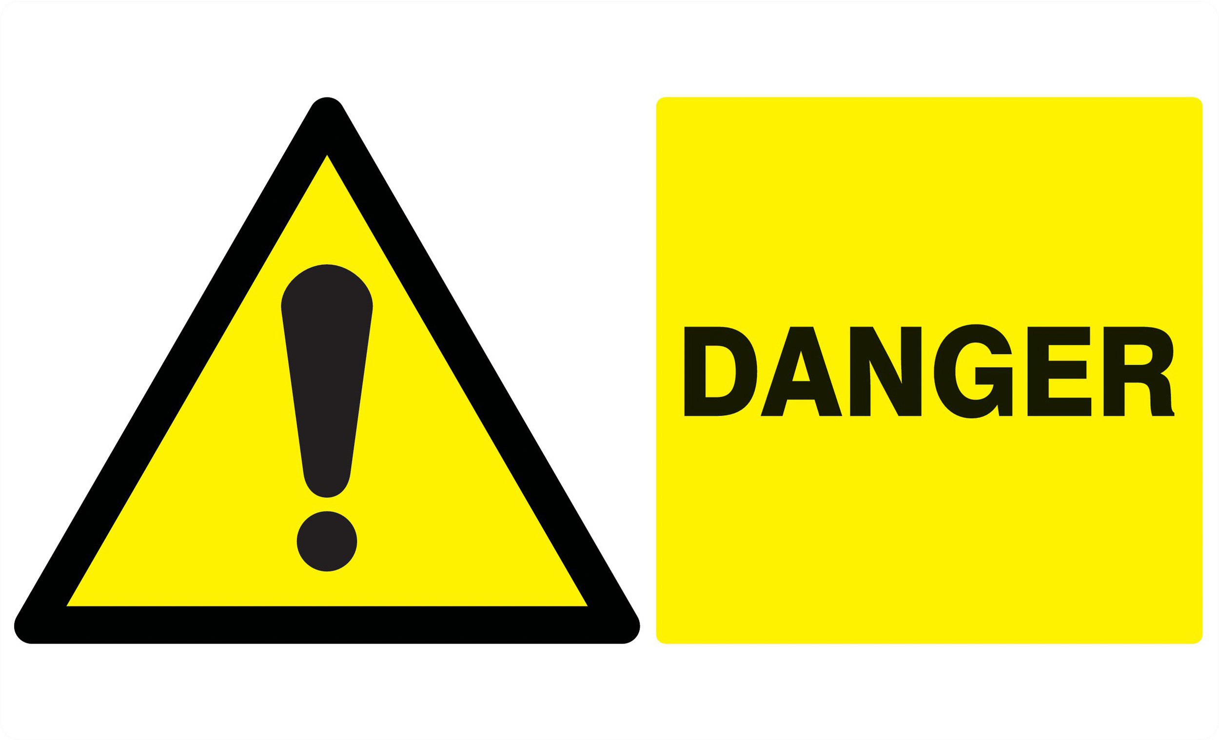 Panneau adhésif DANGER 330X200MM TALIAPLAST - 721304