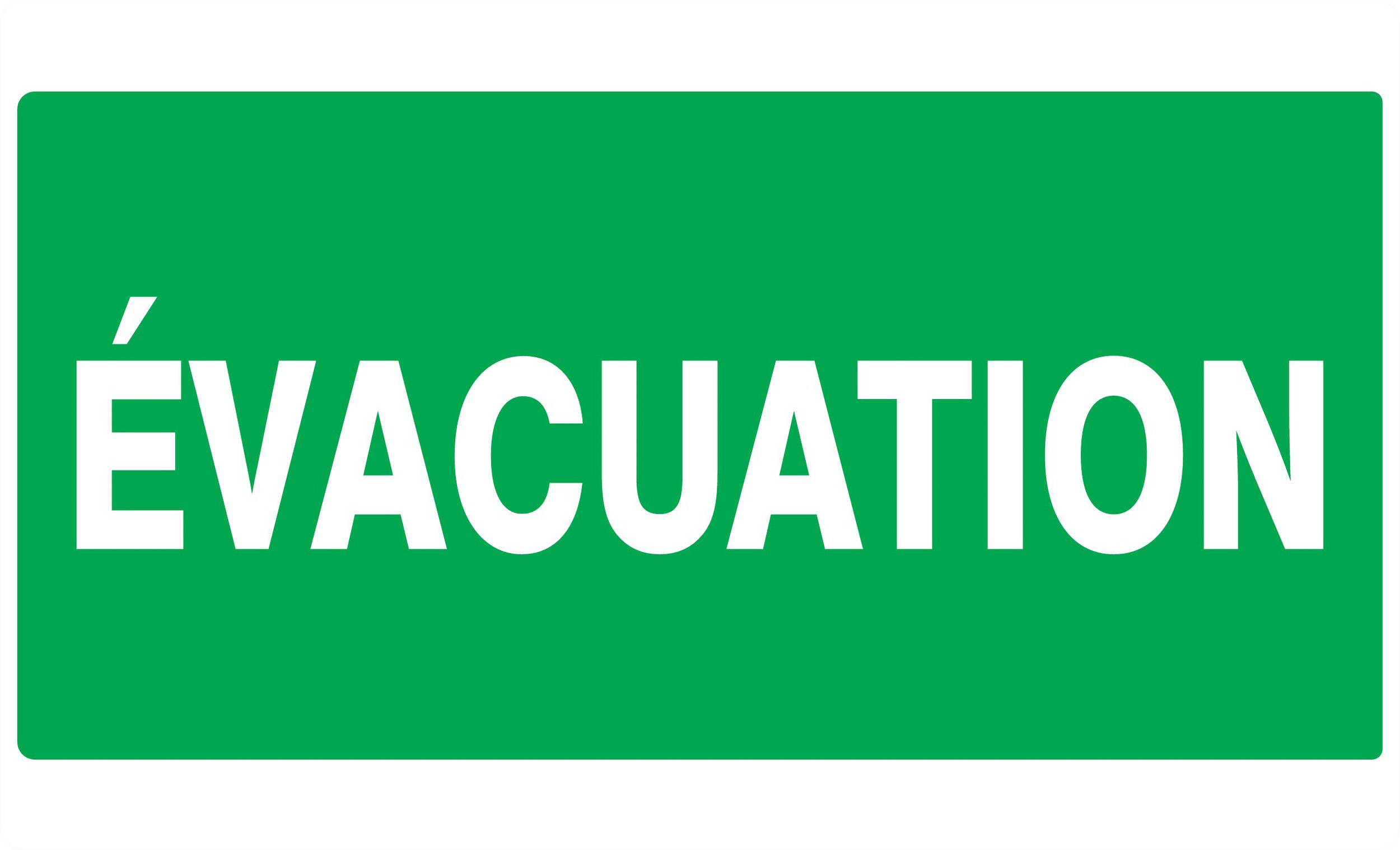 PANNEAU EVACUATION 330X200MM TALIAPLAST - 721403