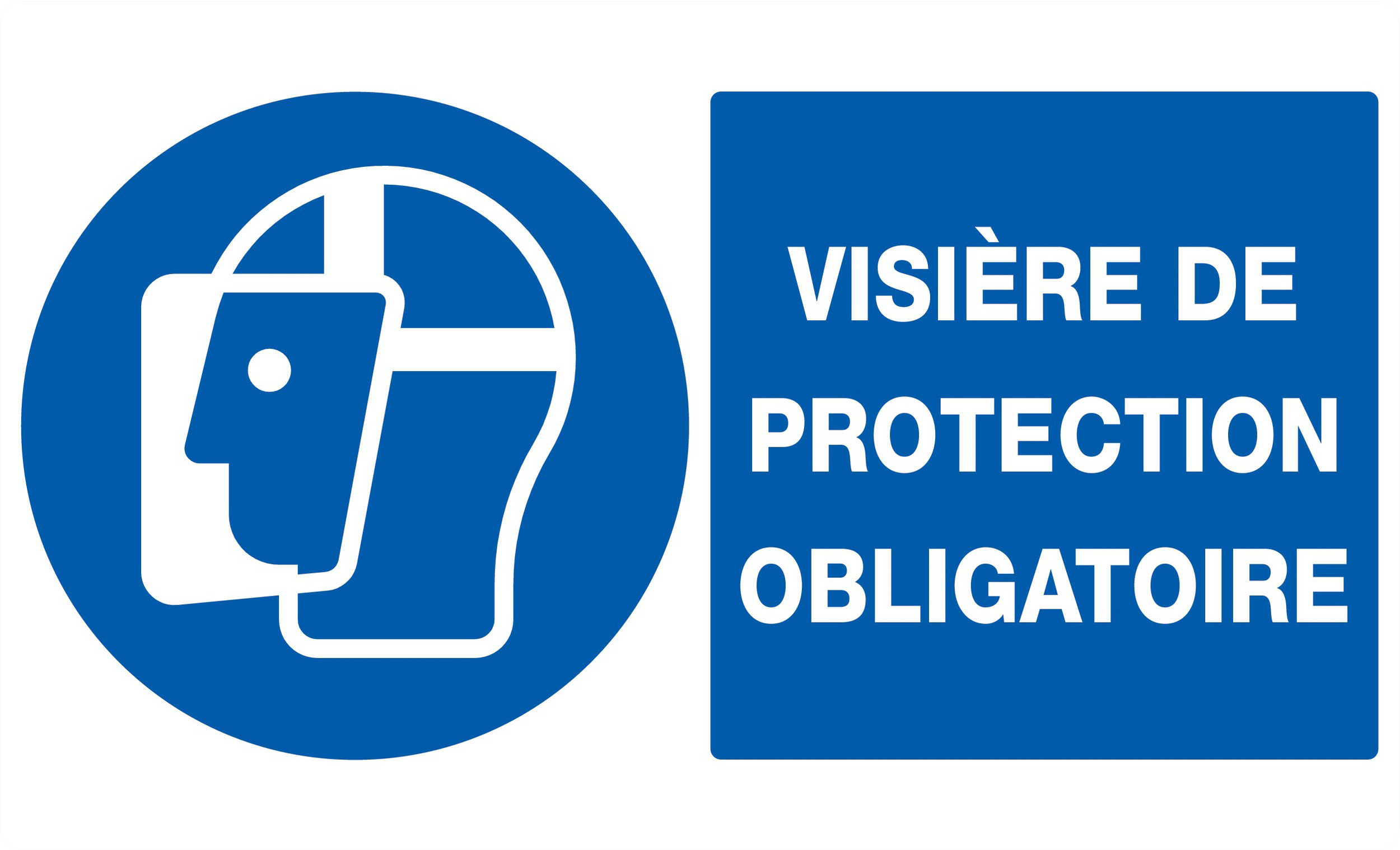 PANNEAU VISIERE DE PROTECTION OBLIGATOIRE 330X200MM TALIAPLAST - 721514