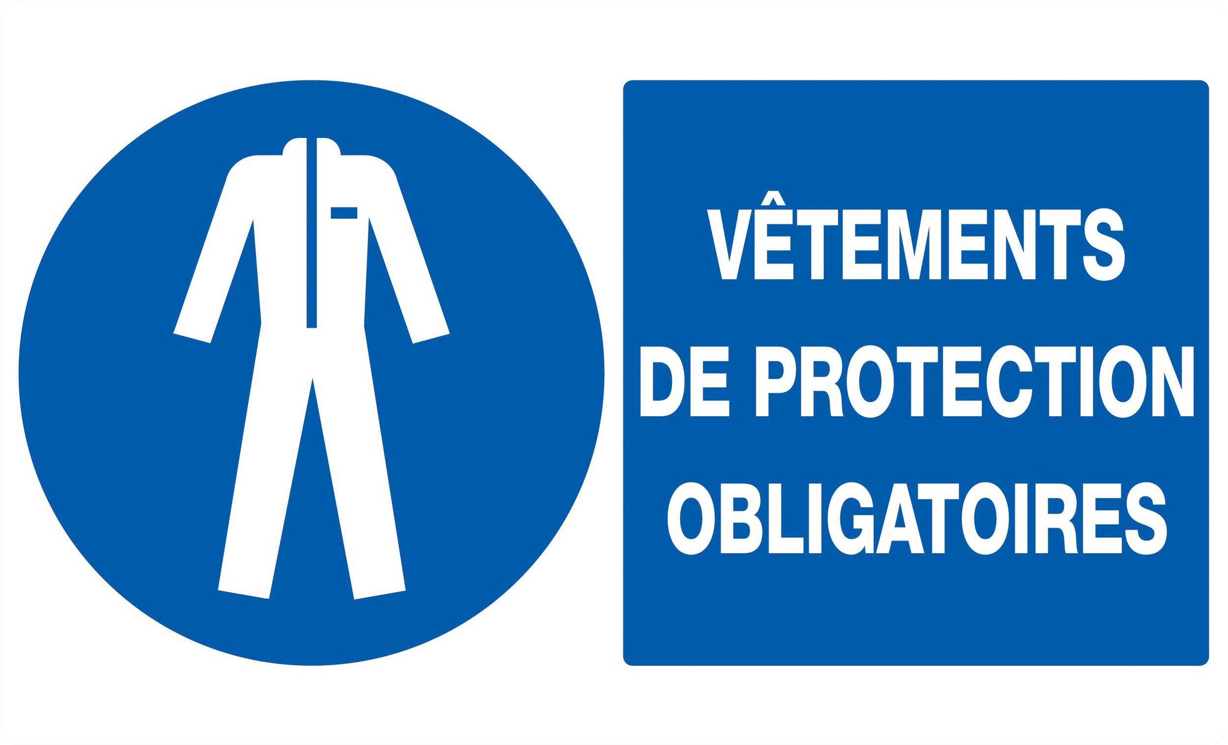 PANNEAU VETEMENTS DE PROTECTION OBLIGATOIRES 330X200MM TALIAPLAST - 721519
