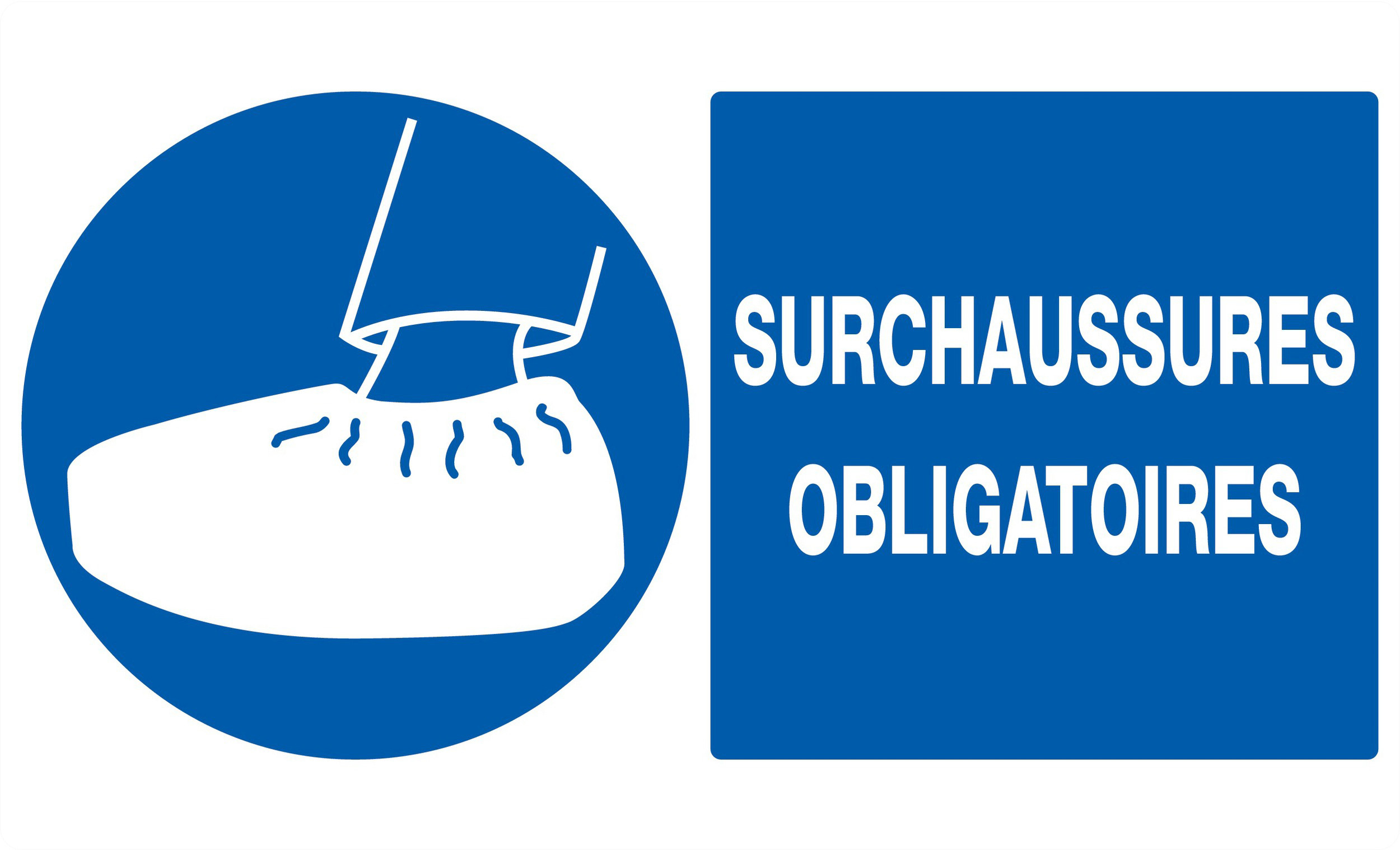 PANNEAU SURCHAUSSURES OBLIGATOIRES 330X200MM TALIAPLAST - 721522