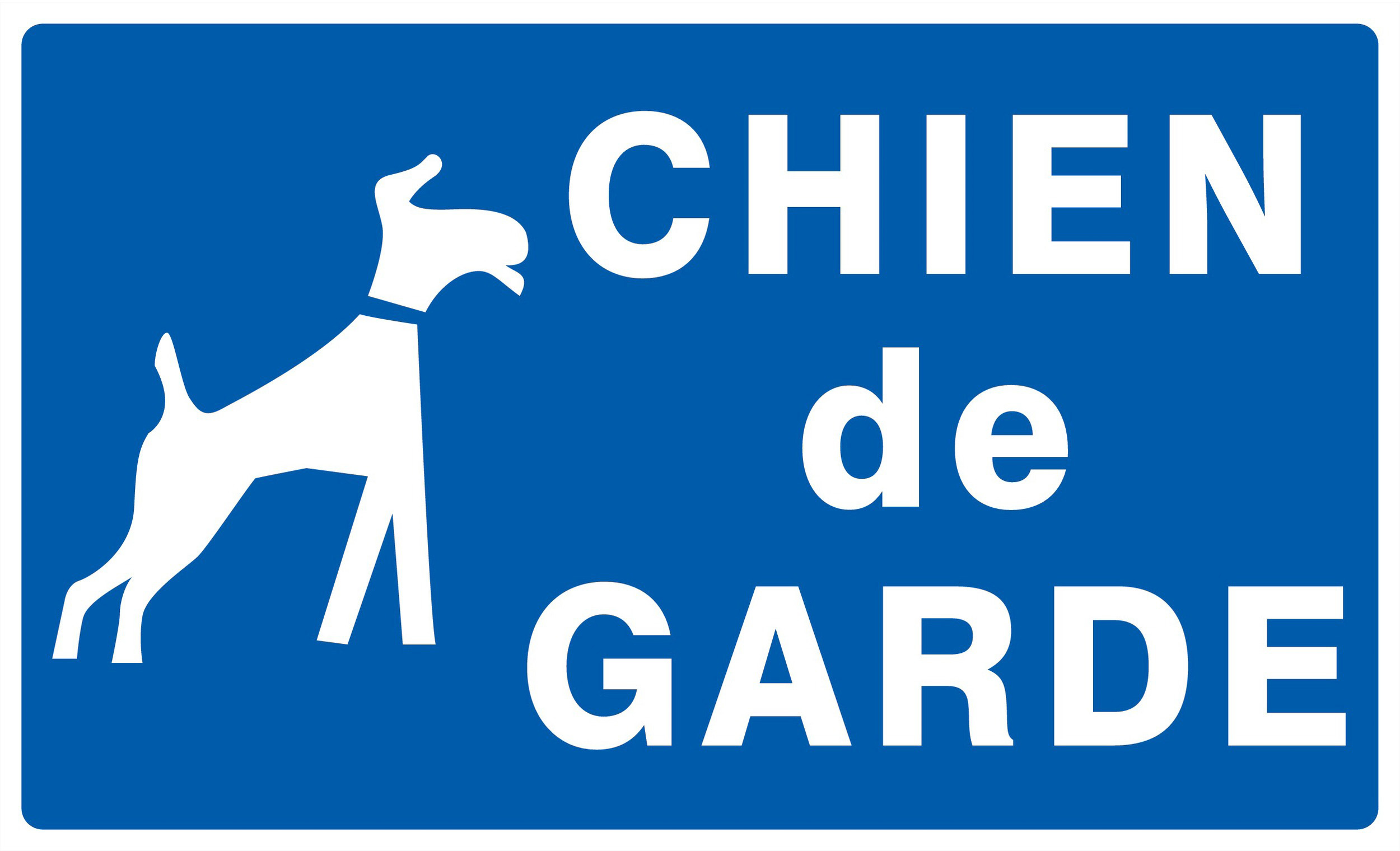 Panneau adhésif CHIEN DE GARDE 330X200MM TALIAPLAST - 721603