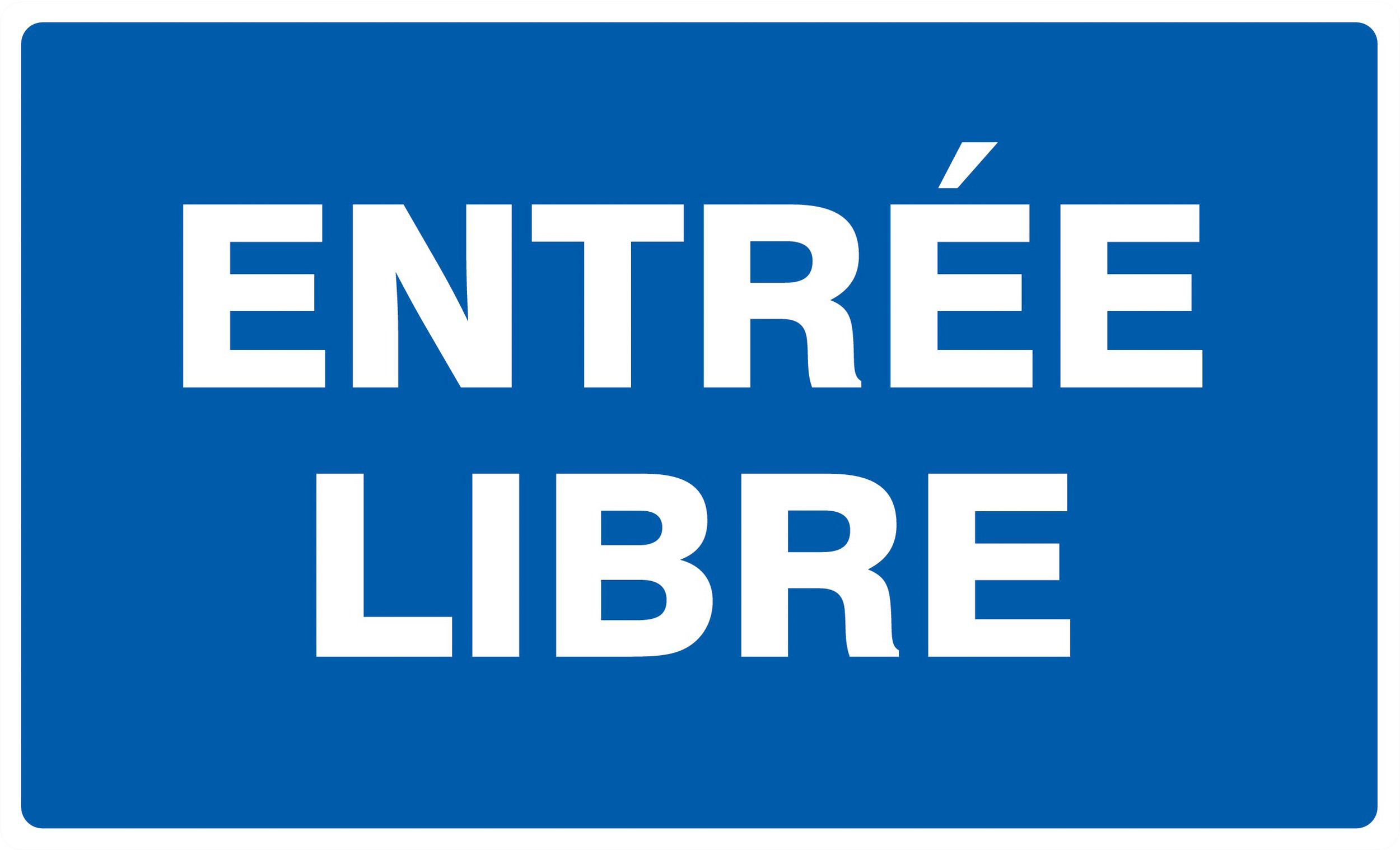 Panneau adhésif ENTREE LIBRE 330X200MM TALIAPLAST - 721615