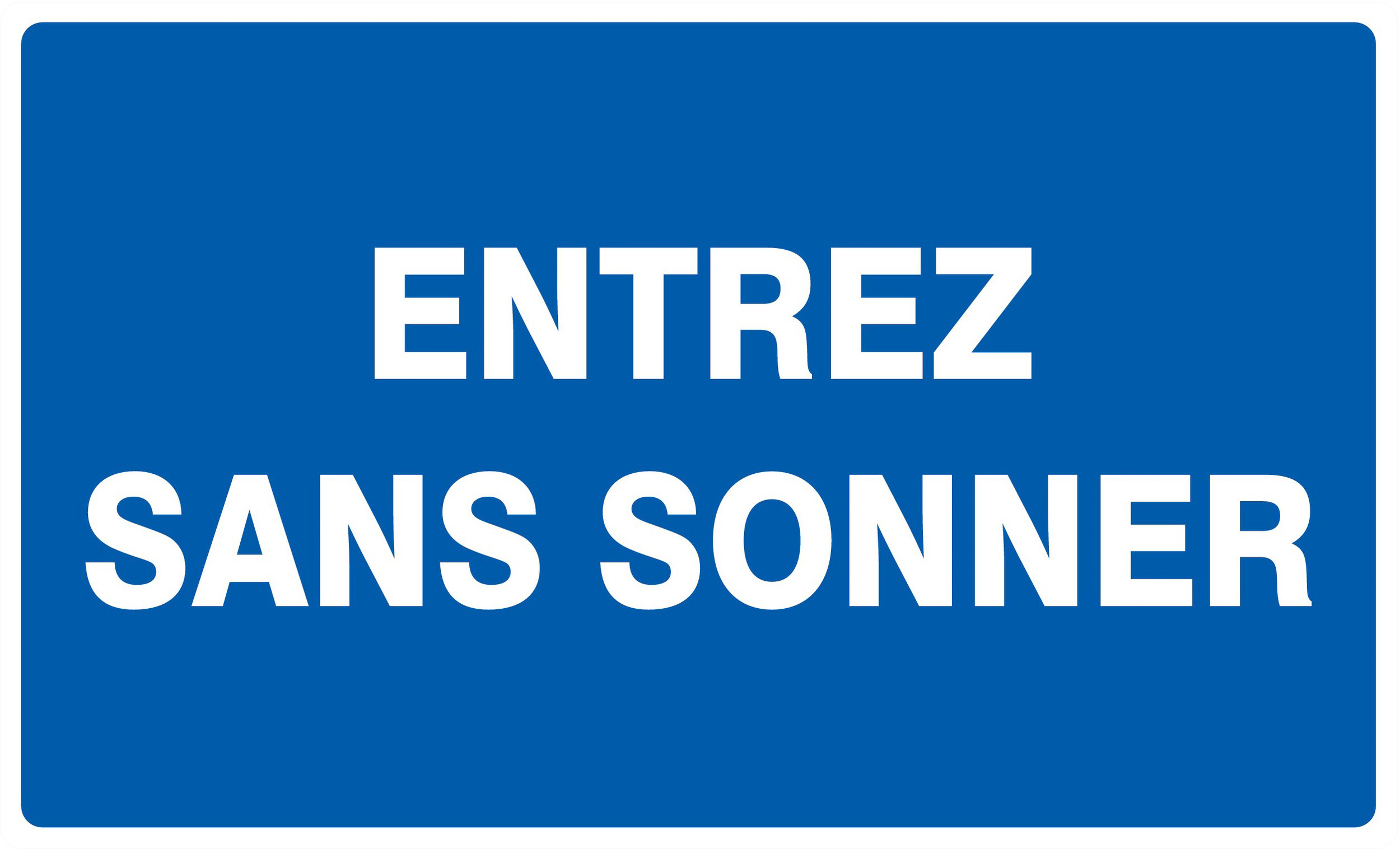 Panneau adhésif ENTREZ SANS SONNER 330X200MM TALIAPLAST - 721616