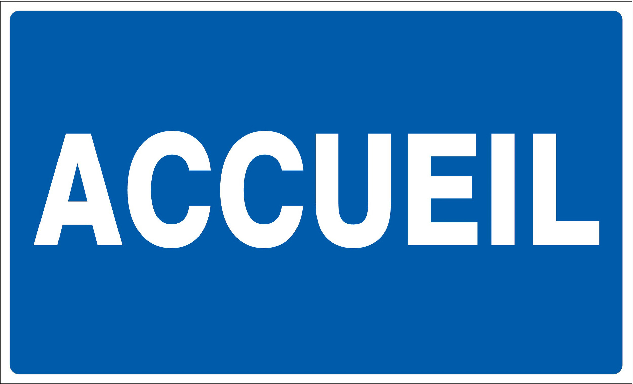 Panneau adhésif ACCUEIL 330X200MM TALIAPLAST - 721623