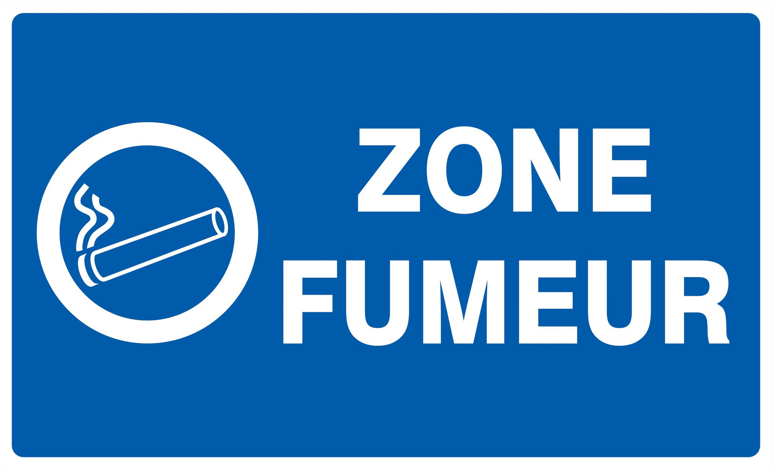 Panneau adhésif ZONE FUMEUR 330X200MM TALIAPLAST - 721633