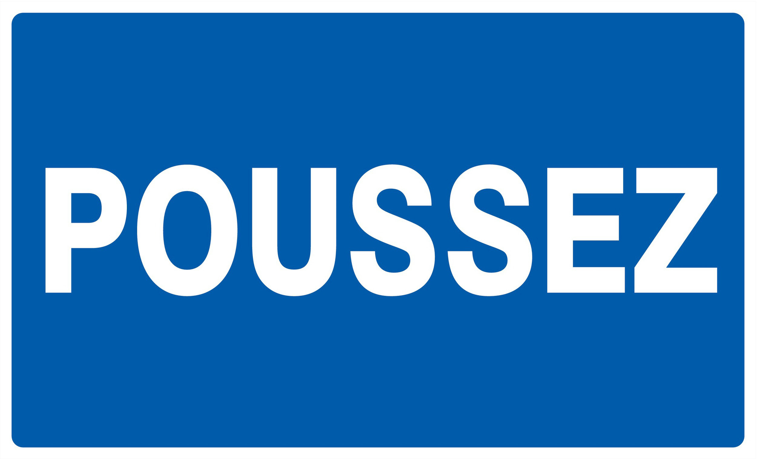 Panneau adhésif POUSSEZ 330X200MM TALIAPLAST - 721642