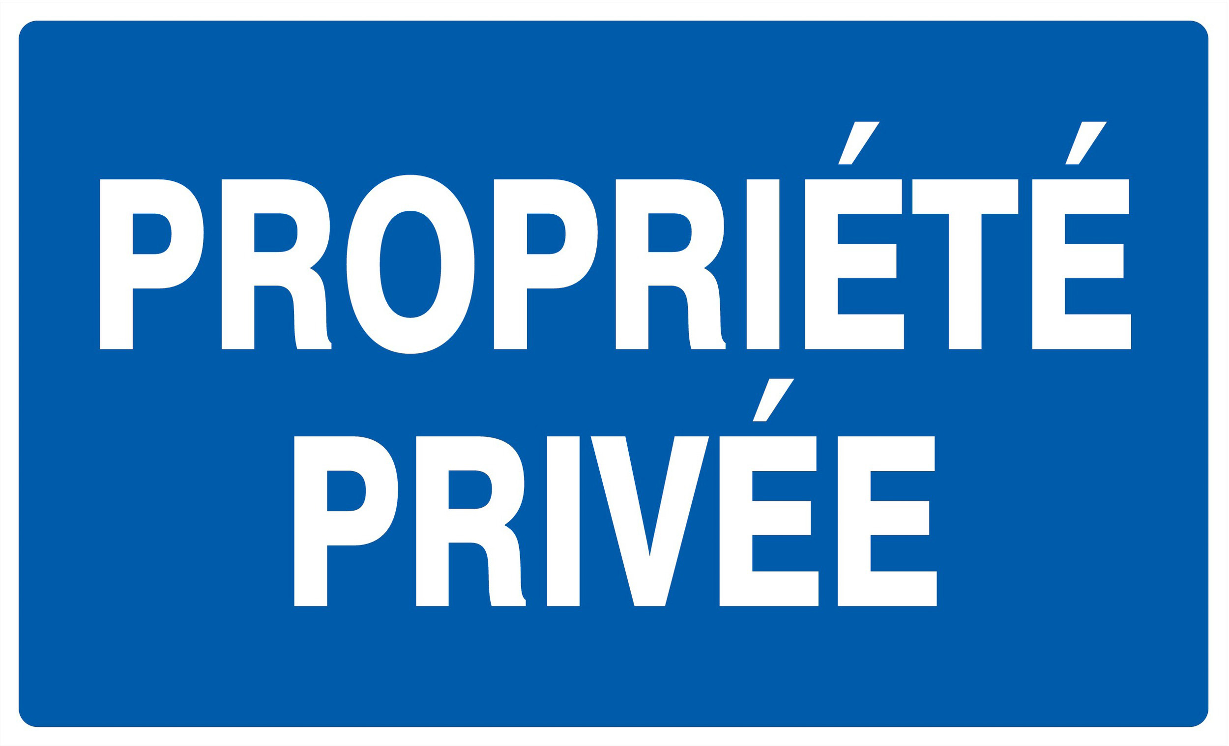 Panneau adhésif PROPRIETE PRIVEE 330X200MM TALIAPLAST - 721643