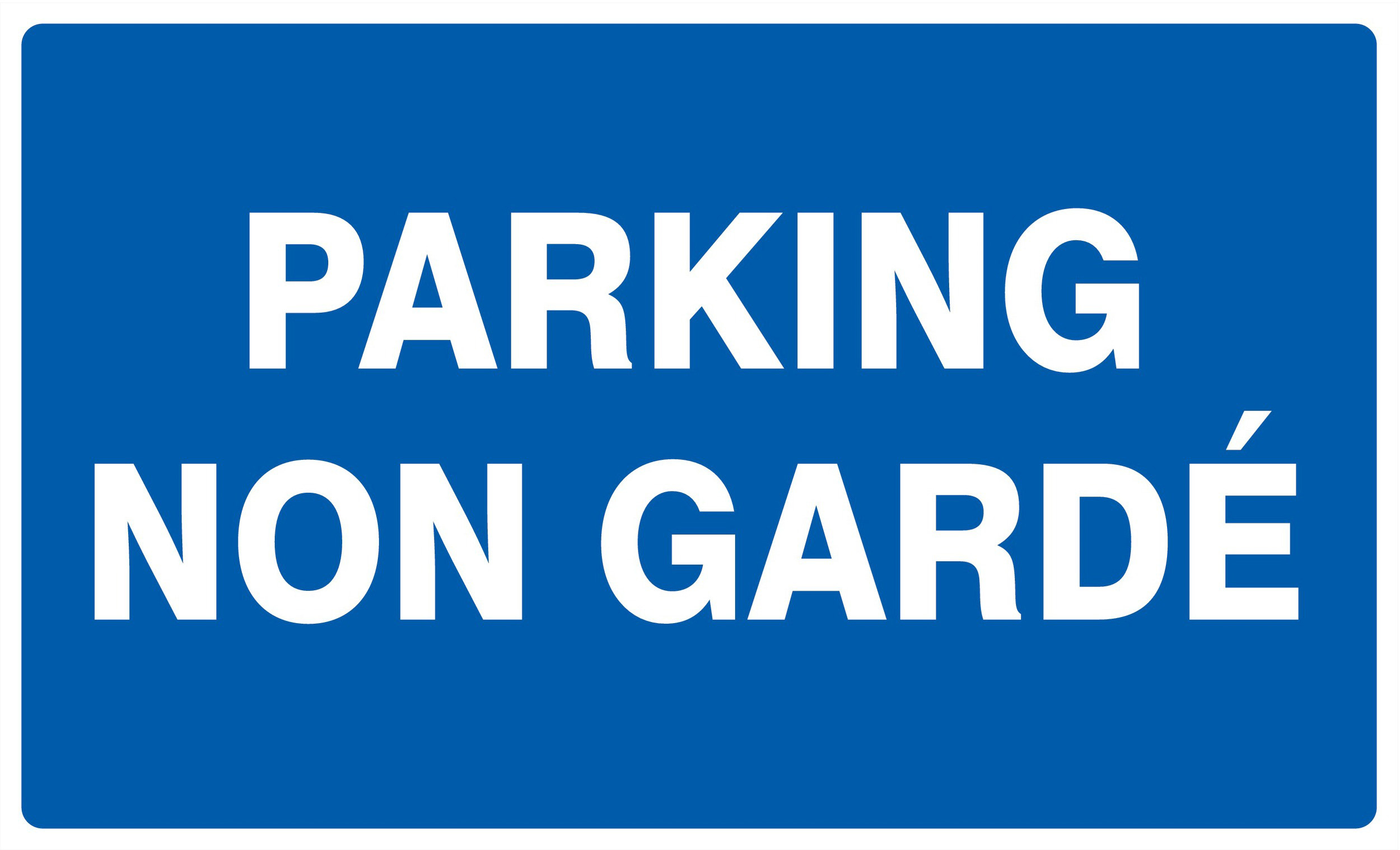Panneau adhésif PARKING NON GARDE 330X200MM TALIAPLAST - 721646