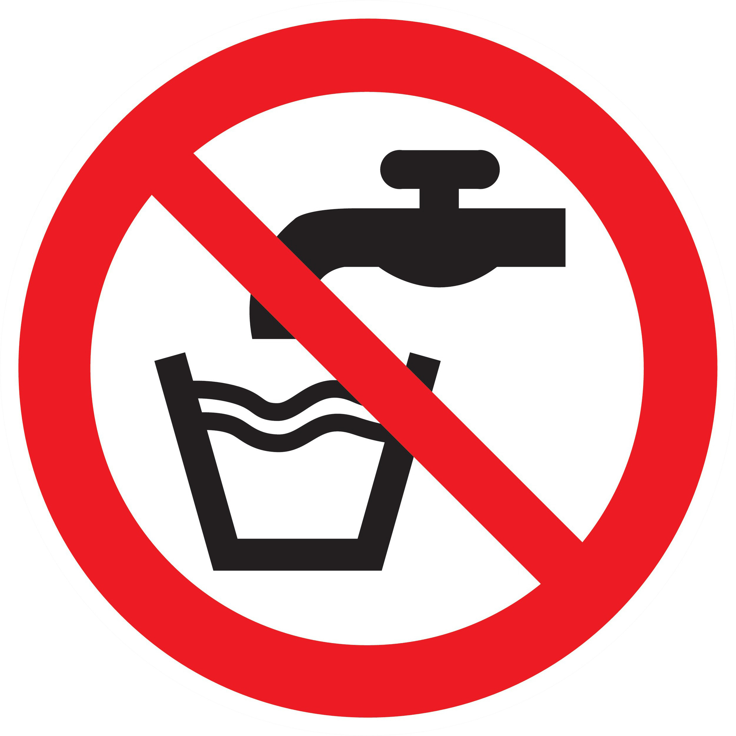 Panneau adhésif EAU NON POTABLE Ø300MM TALIAPLAST - 722227