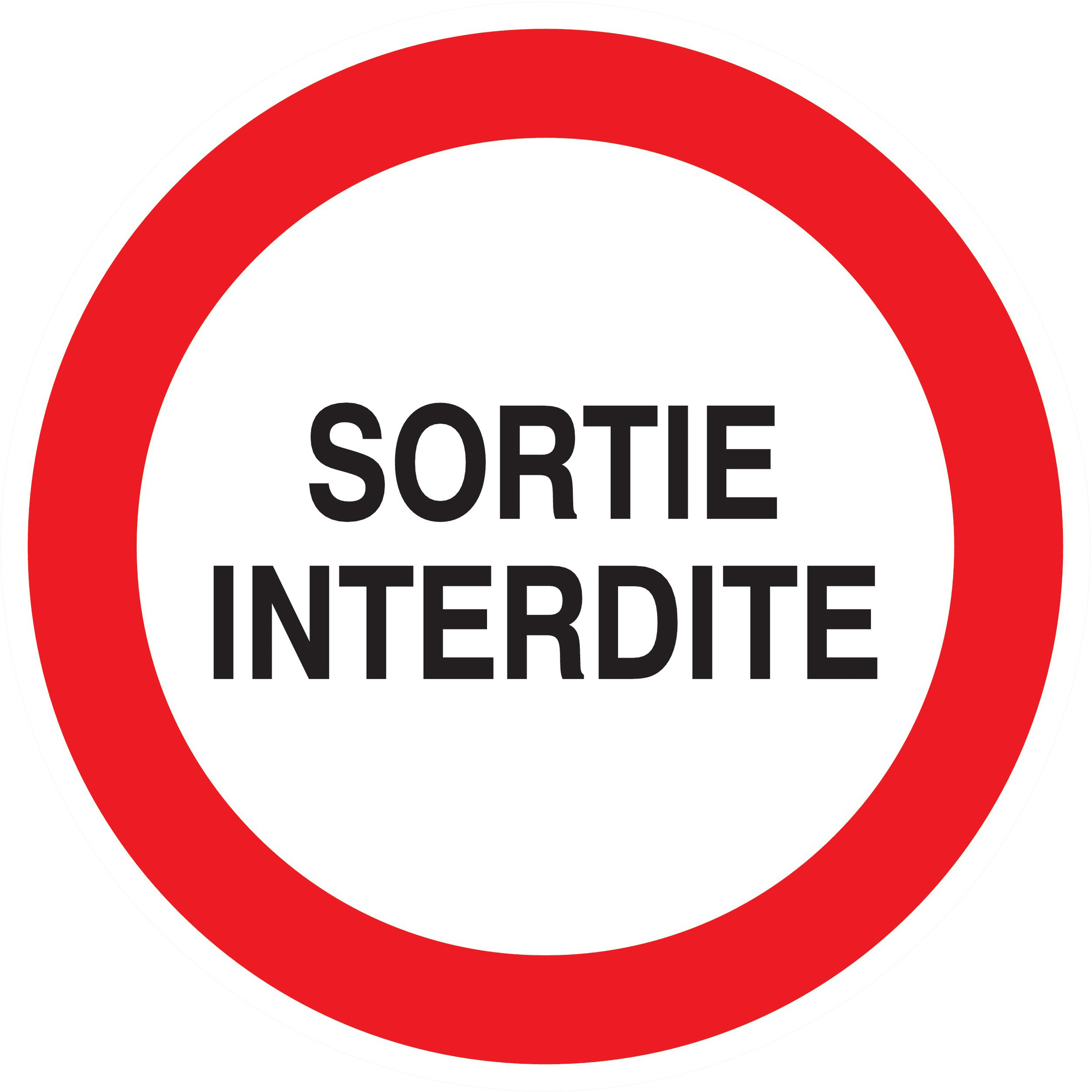 Adhesif Sortie interdite TALIAPLAST - 722241