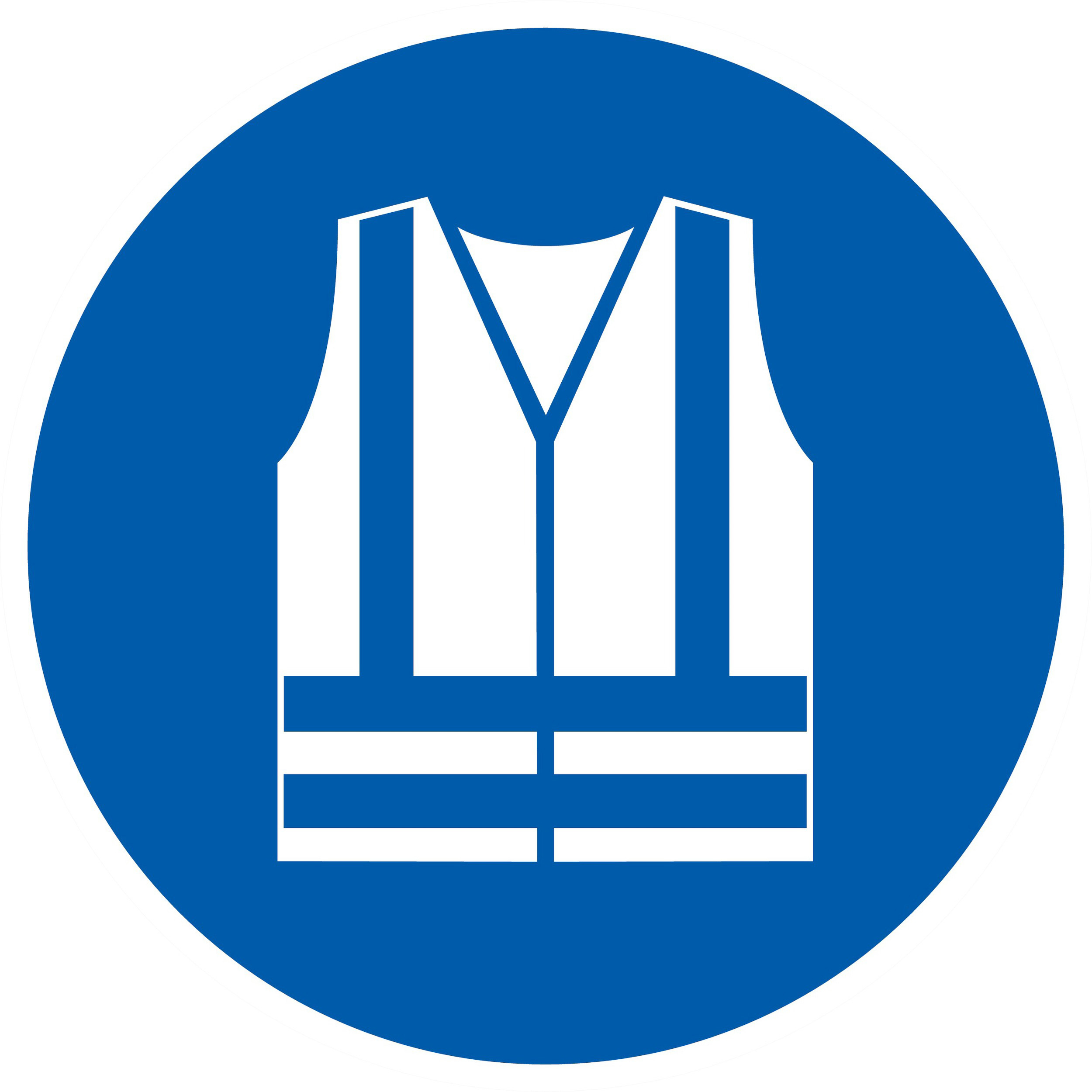 PANNEAU GILET DE SECURITE HAUTE VISIBILITE OBLIGAT. Ø300MM TALIAPLAST - 722540