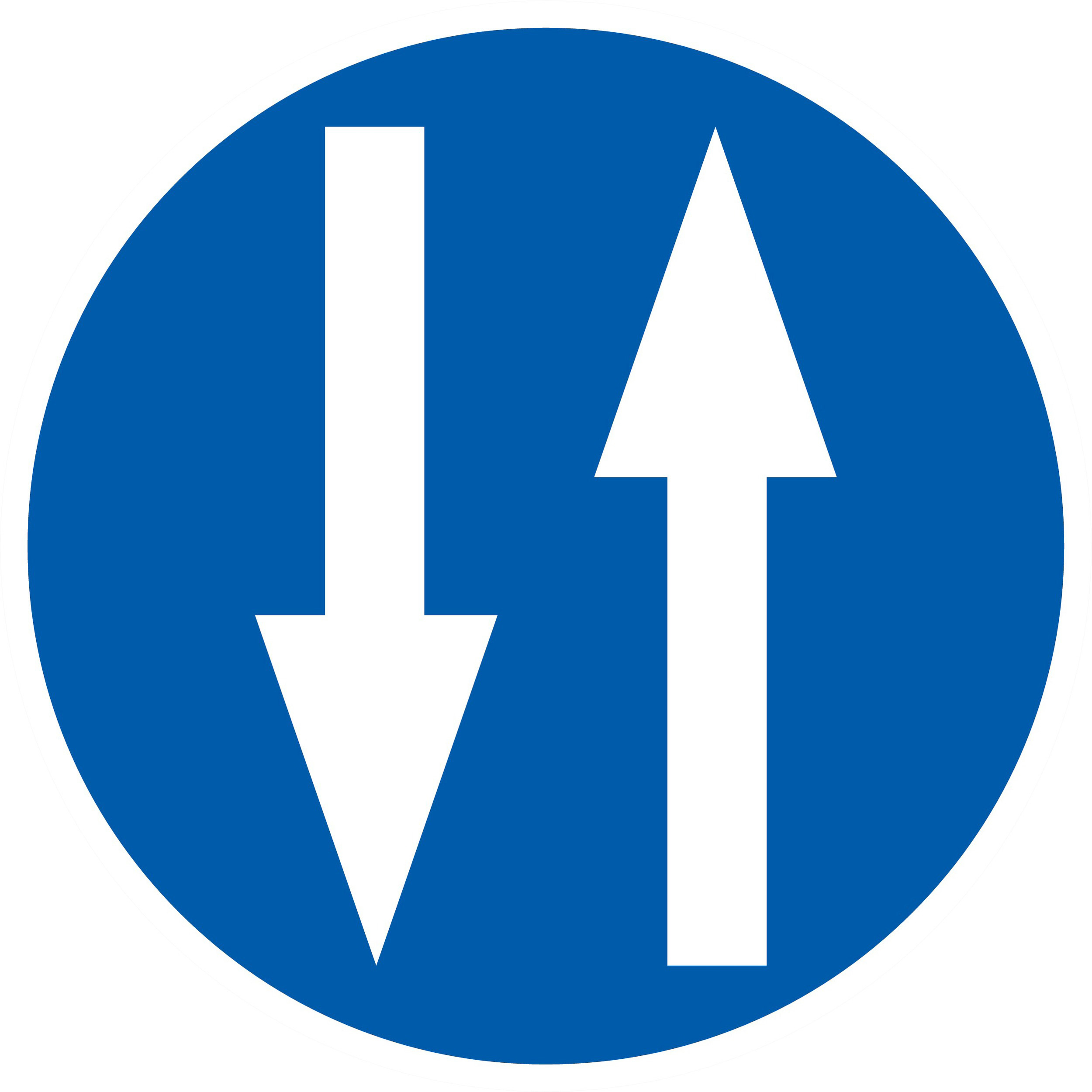 PANNEAU CIRCULATION A DOUBLE SENS Ø300MM TALIAPLAST - 722584
