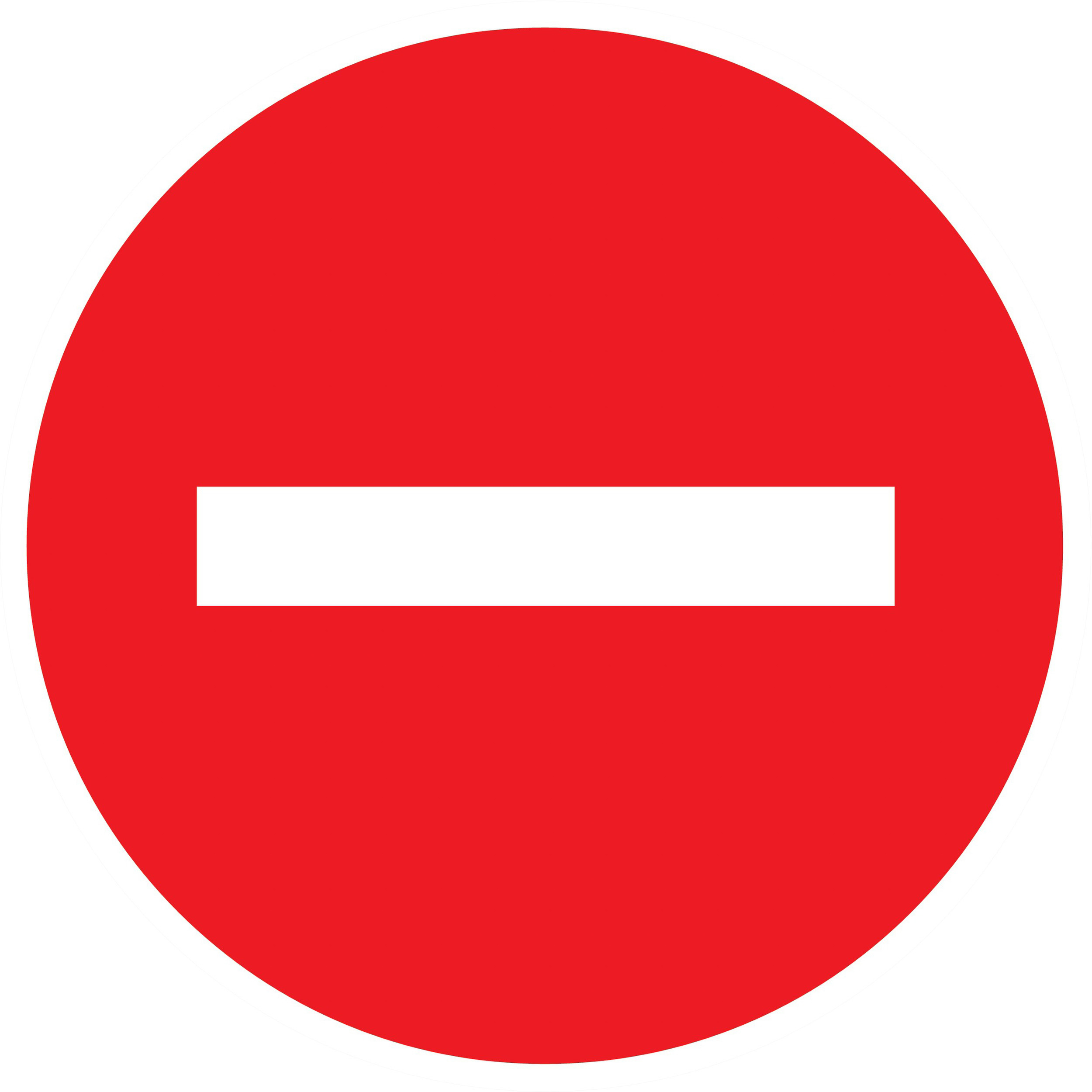 Panneau adhésif SENS INTERDIT Ø420MM TALIAPLAST - 723207