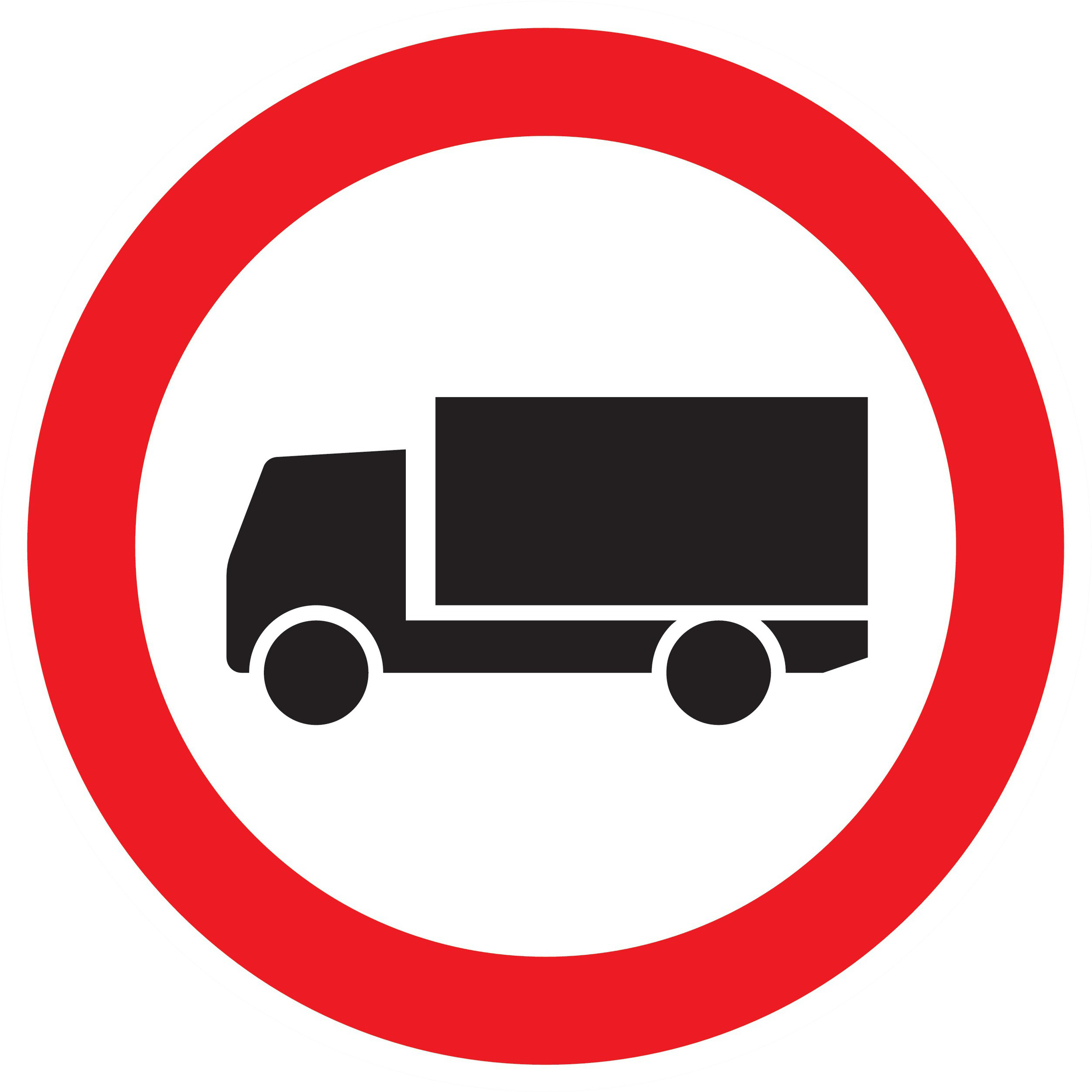 Panneau adhésif INTERDIT AUX POIDS LOURDS Ø420MM TALIAPLAST - 723284
