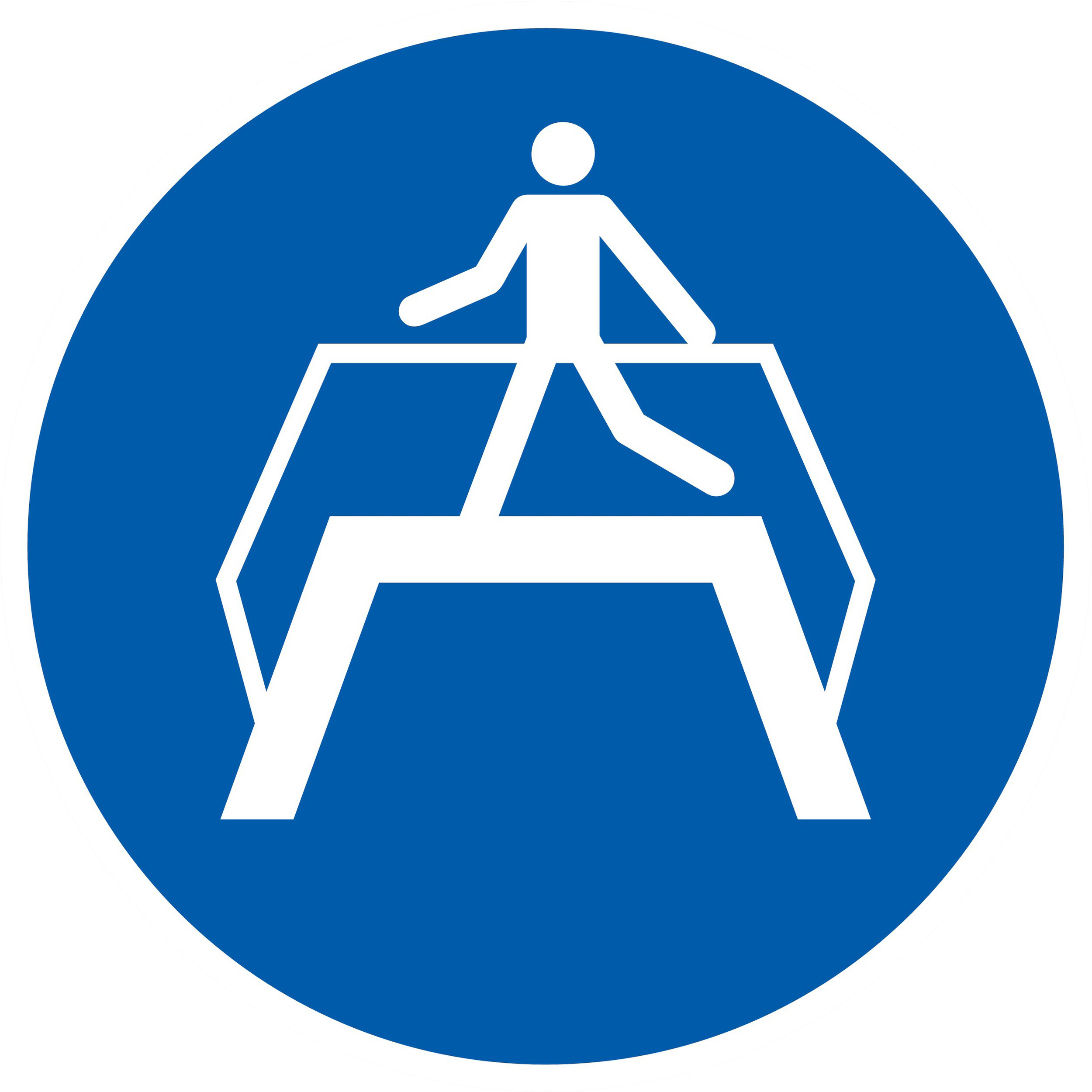 PANNEAU UTILISER LA PASSERELLE Ø420MM TALIAPLAST - 723535