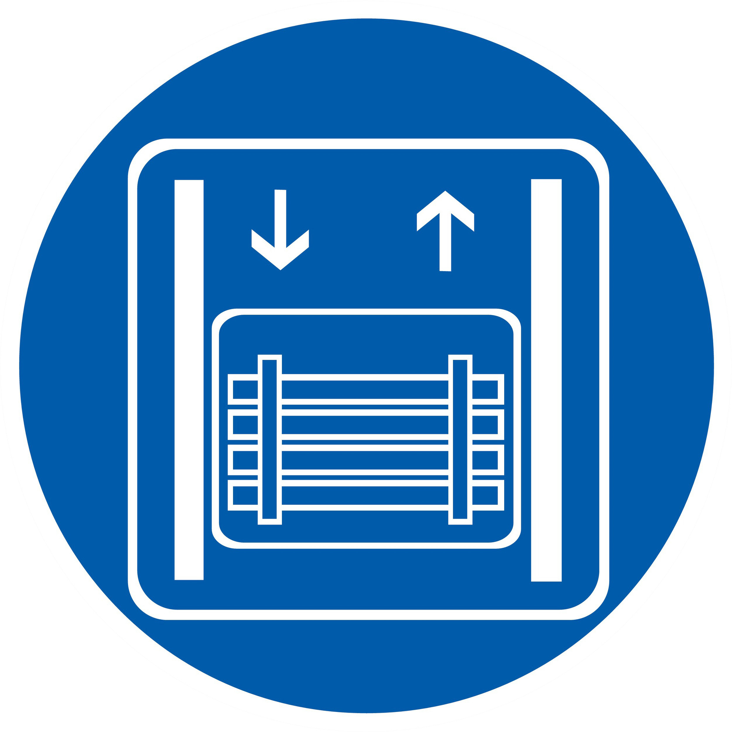 Panneau adhésif TRANSPORT DE MARCHANDISES EXCLUSIVEMENT Ø420MM TALIAPLAST - 723569