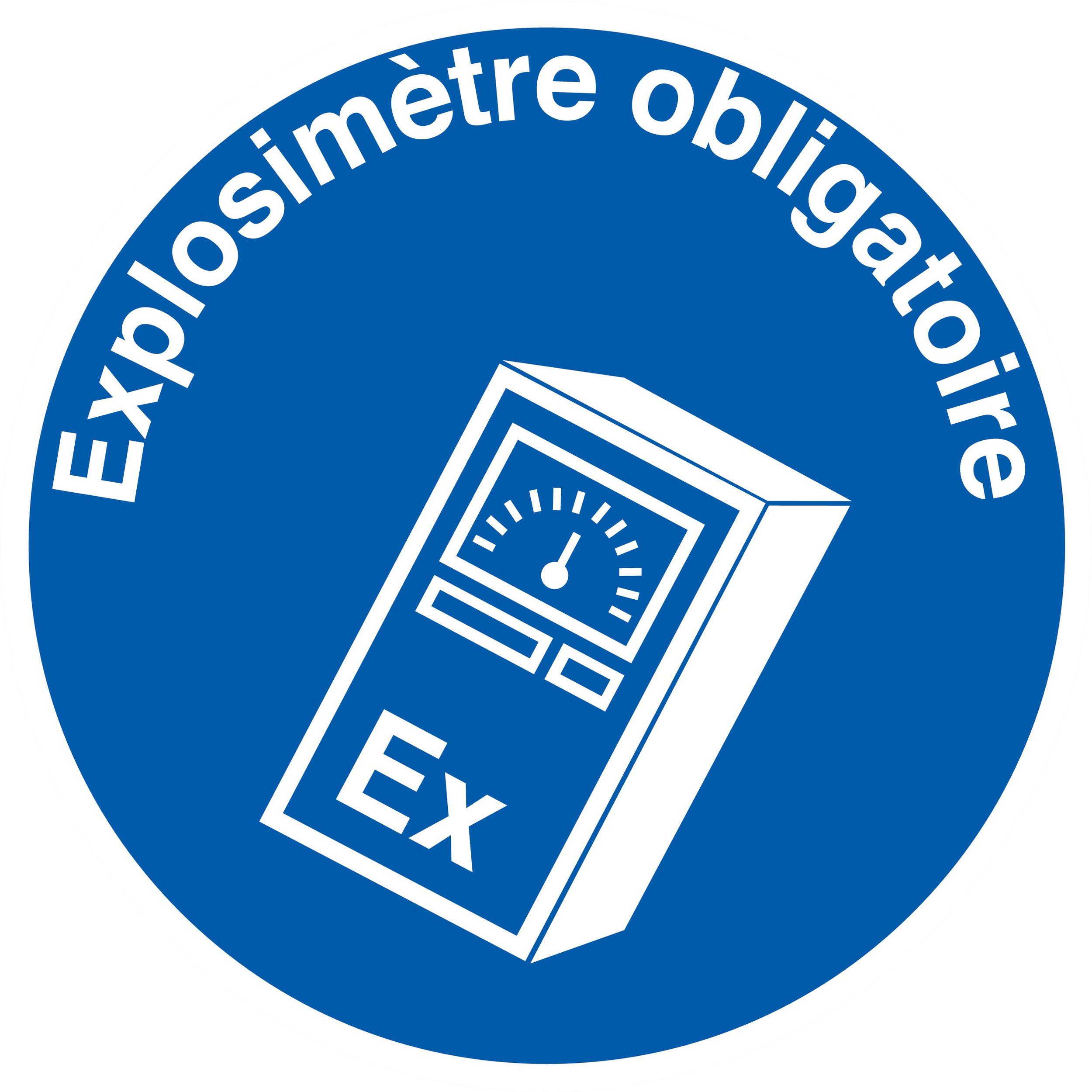Panneau adhésif EXPLOSIMETRE OBLIGATOIRE Ø420MM TALIAPLAST - 723571