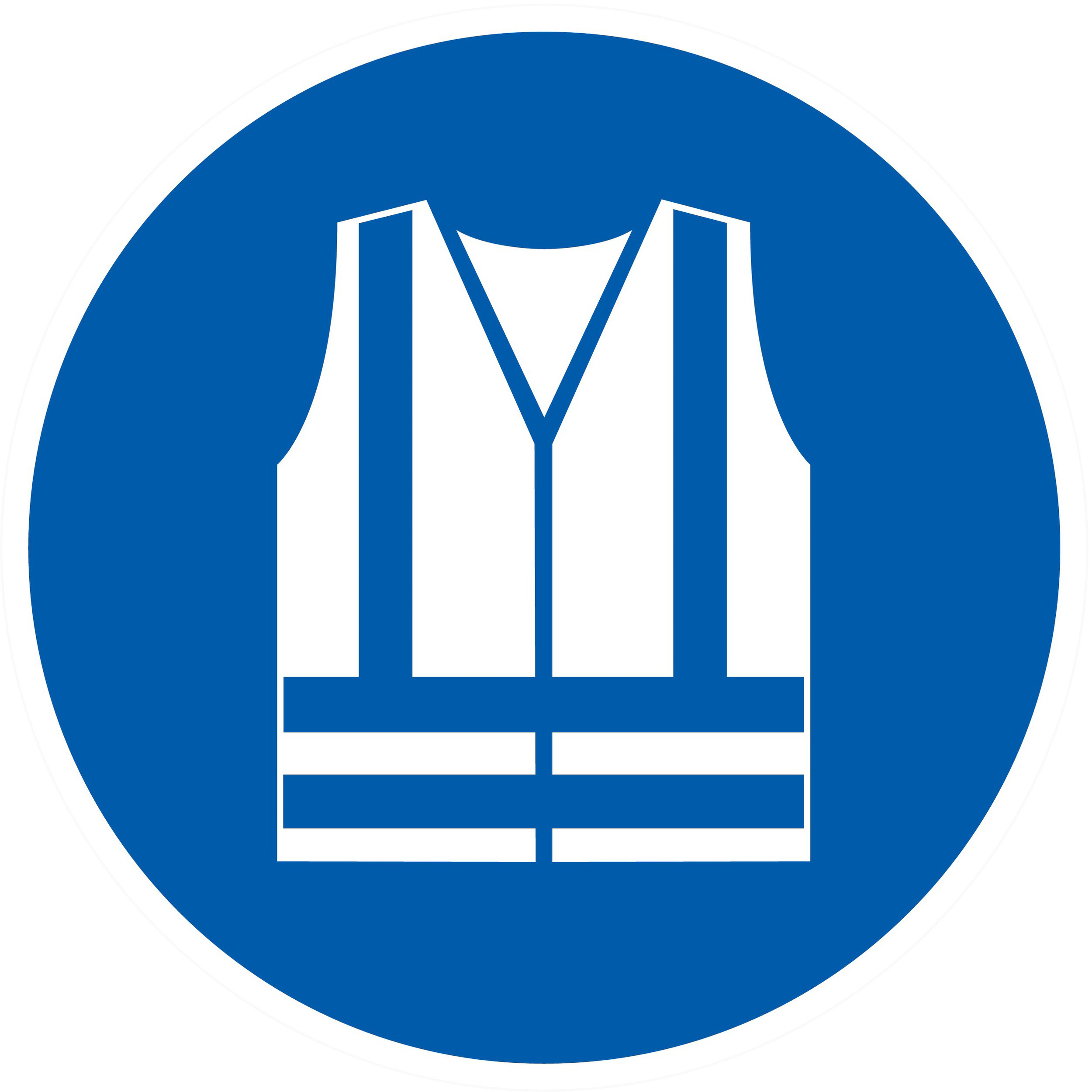 PANNEAU GILET DE SECURITE HAUTE VISIBILITE OBLIGAT. Ø80MM TALIAPLAST - 724540