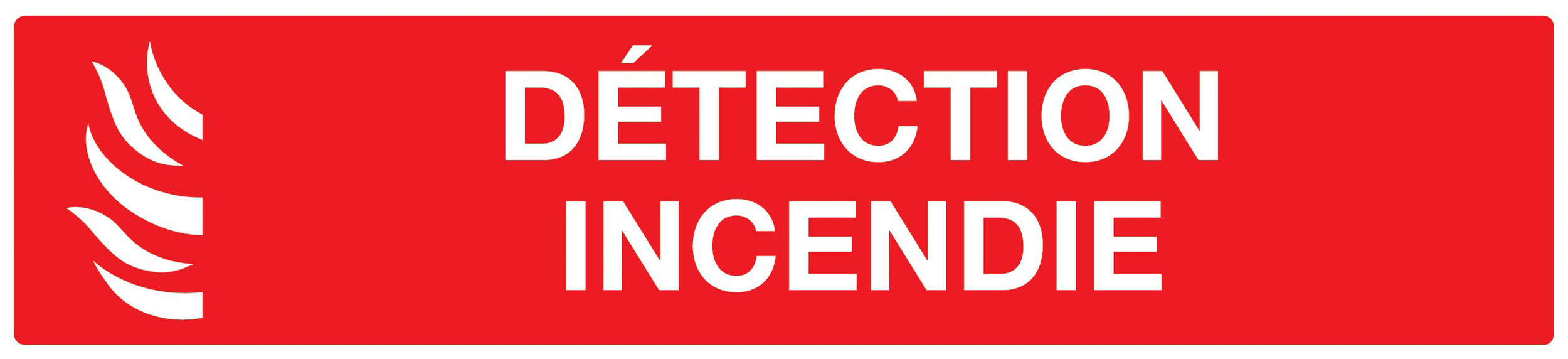 PANNEAU DETECTION INCENDIE 330X75MM TALIAPLAST - 725114