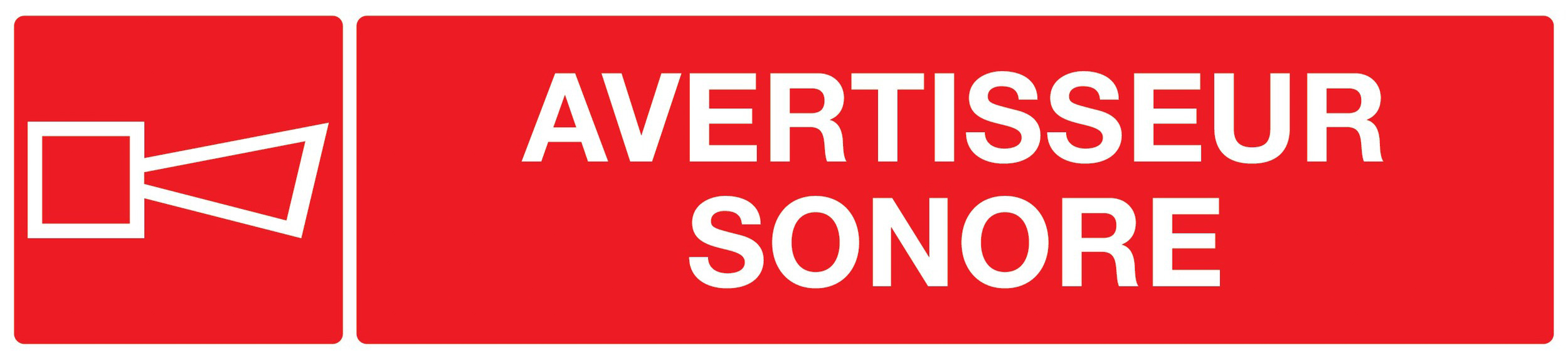 PANNEAU AVERTISSEUR SONORE 330X75MM TALIAPLAST - 725127