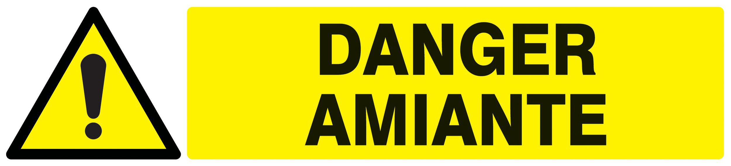 PANNEAU DANGER AMIANTE 330X75MM TALIAPLAST - 725323