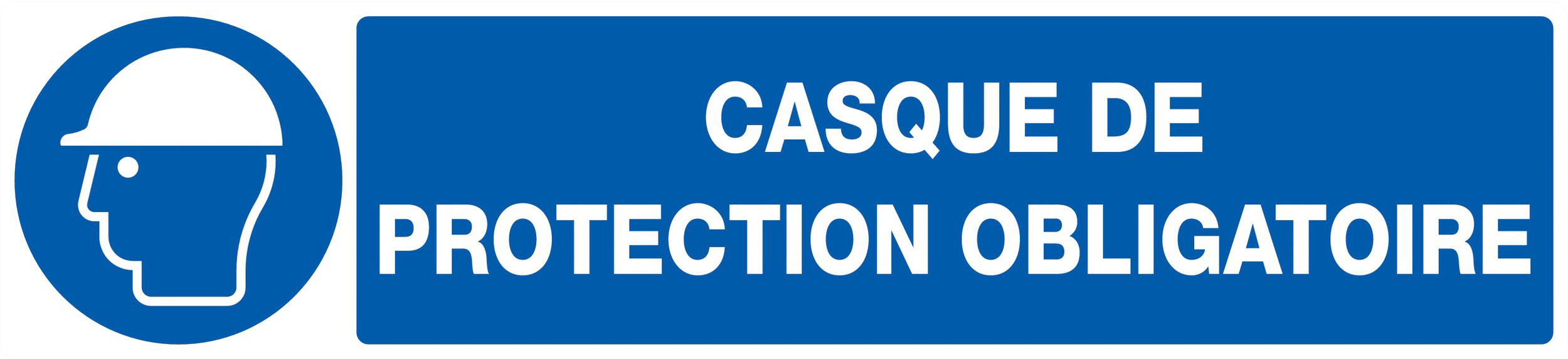 PANNEAU CASQUE DE PROTECTION OBLIGATOIRE 330X75MM TALIAPLAST - 725503