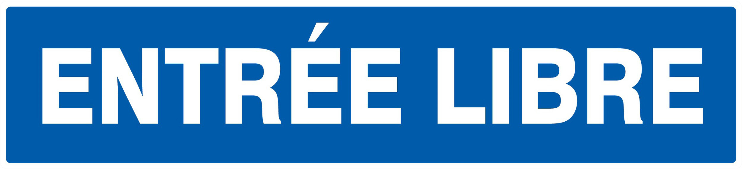 Panneau adhésif ENTREE LIBRE 330X75MM TALIAPLAST - 725615