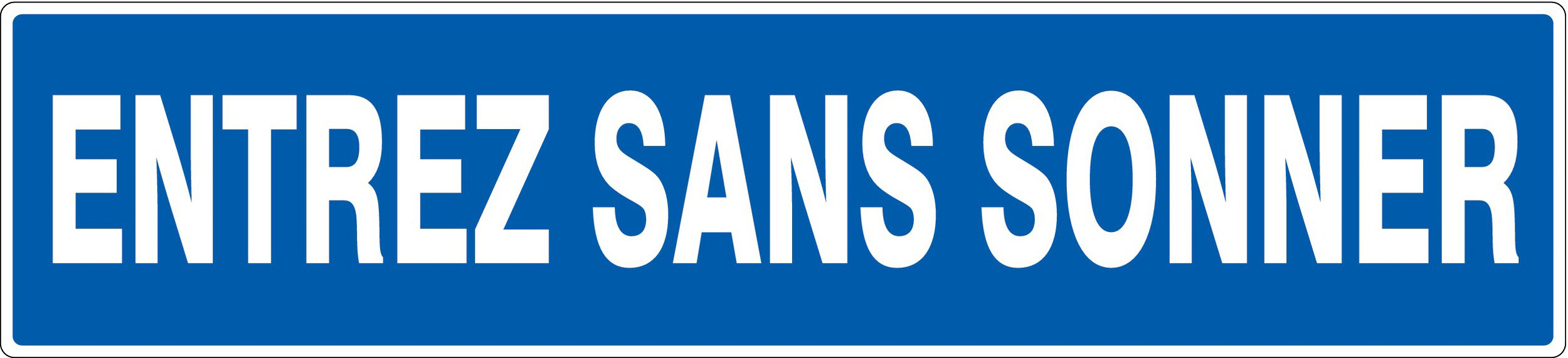 Panneau adhésif ENTREZ SANS SONNER 330X75MM TALIAPLAST - 725616