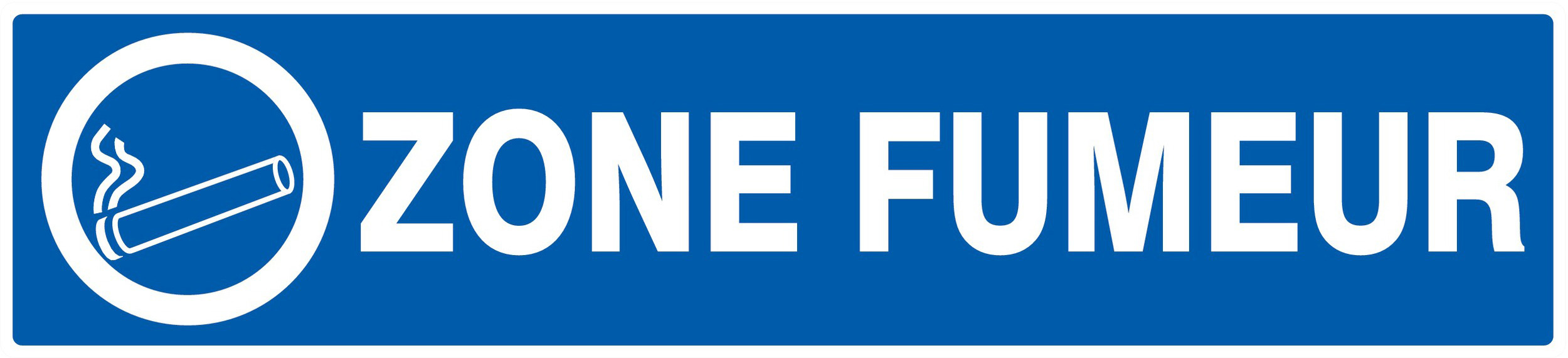 Panneau adhésif ZONE FUMEUR 330X75MM TALIAPLAST - 725633