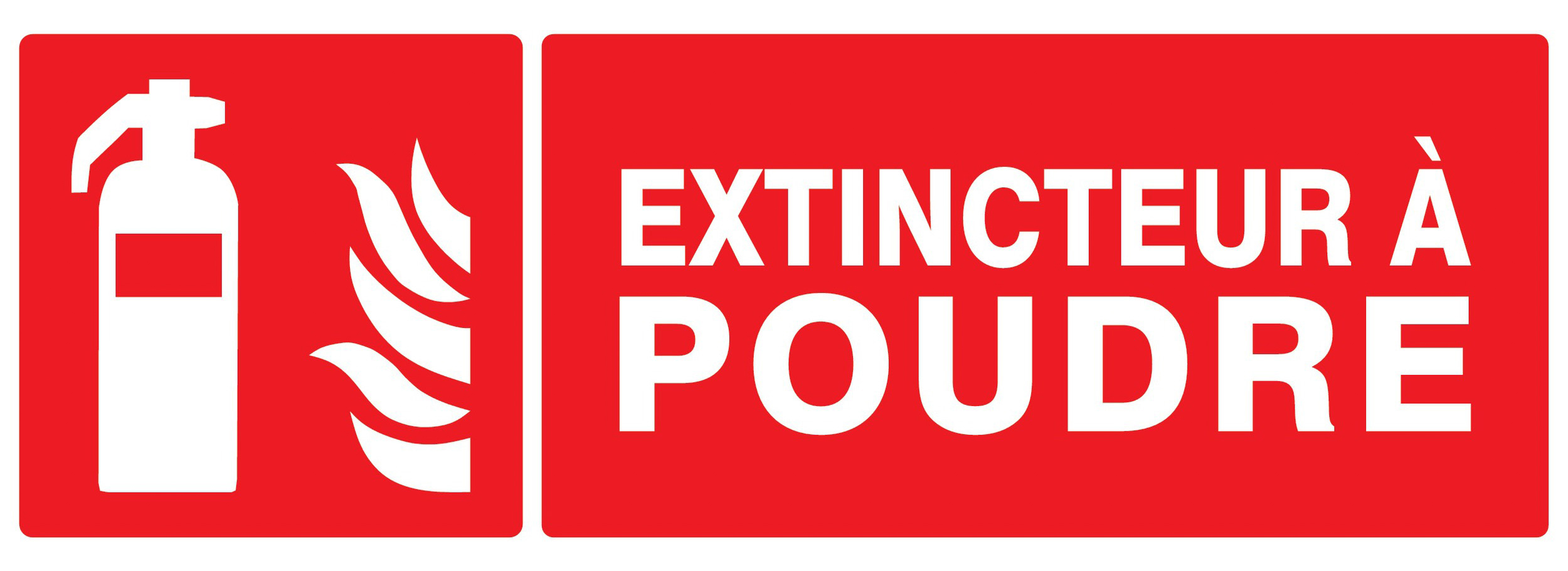 PANNEAU EXTINCTEUR A POUDRE 330X120MM TALIAPLAST - 726109