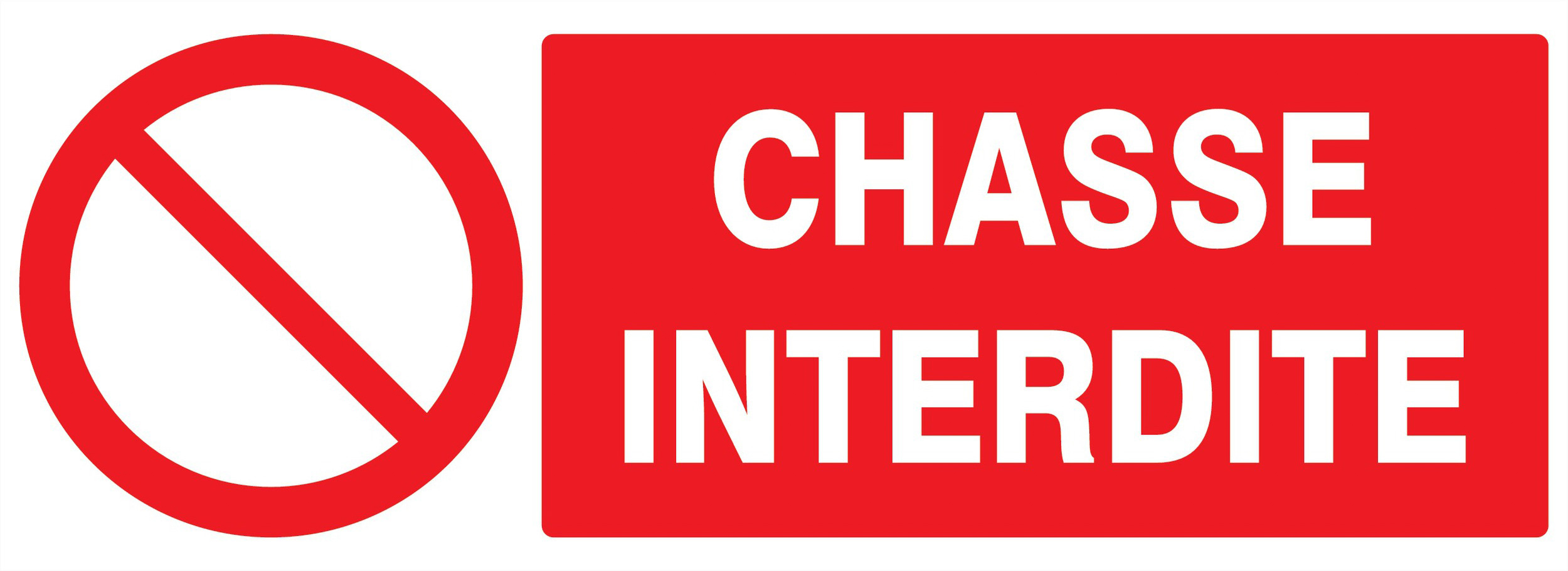 Adhesif Chasse interdite TALIAPLAST - 726219