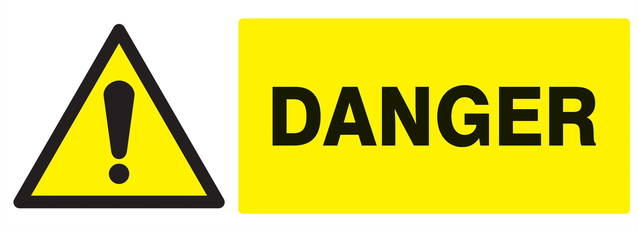 Panneau adhésif DANGER 330X120MM TALIAPLAST - 726304