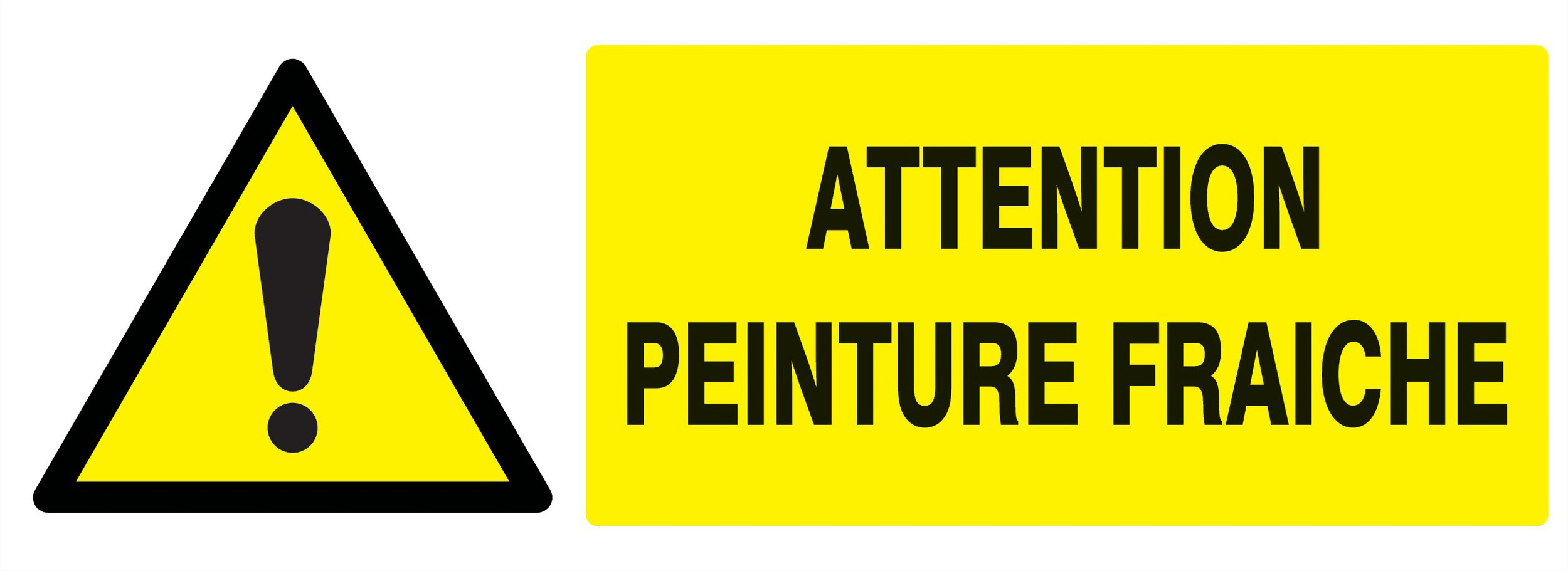 Attention peinture fraiche 330x120mm TALIAPLAST - 726334