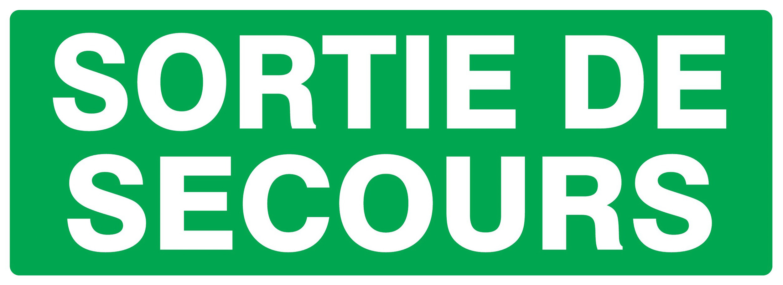PANNEAU SORTIE DE SECOURS 330X120MM TALIAPLAST - 726417