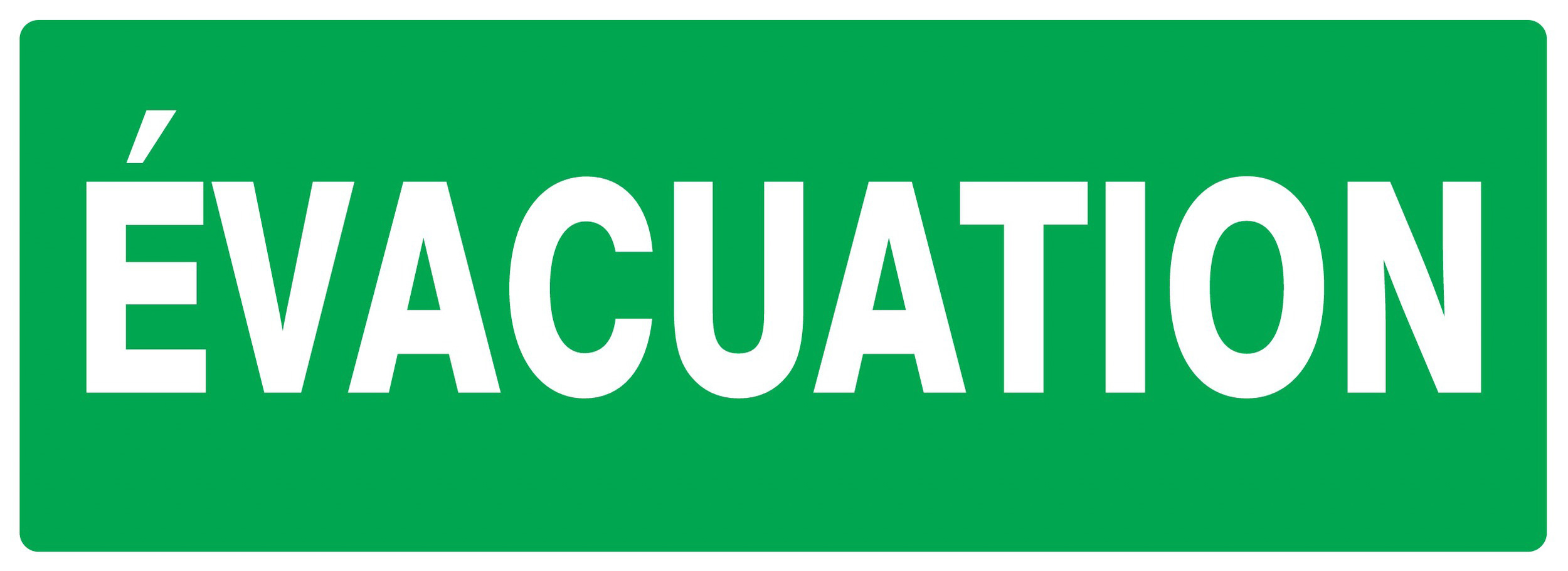 PANNEAU EVACUATION 330X120MM TALIAPLAST - 726418