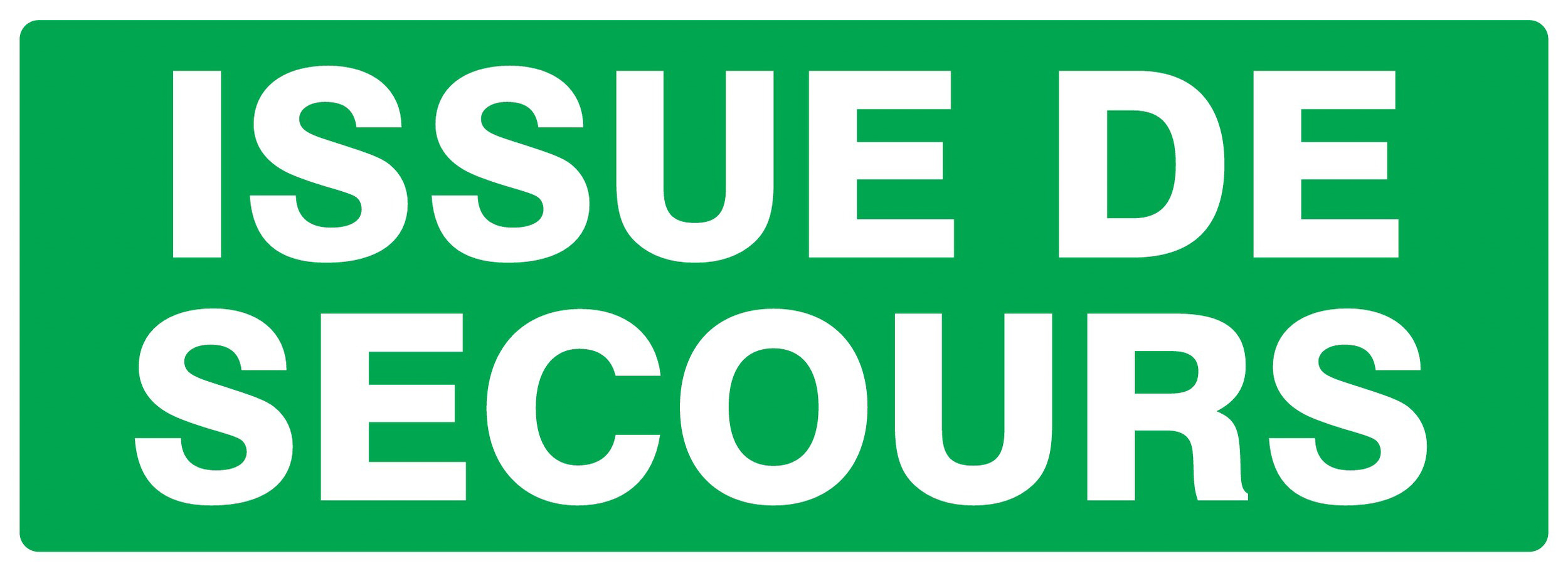 PANNEAU ISSUE DE SECOURS 330X120MM TALIAPLAST - 726432