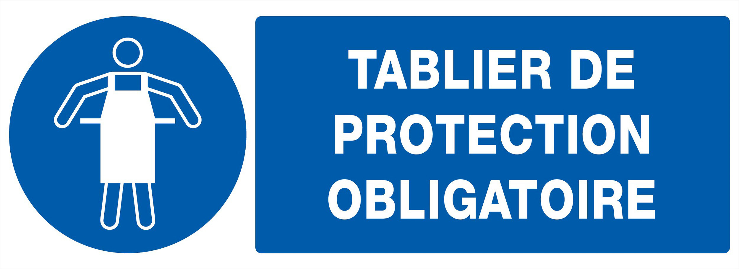 PANNEAU TABLIER DE PROTECTION OBLIGATOIRE 330X120MM TALIAPLAST - 726521