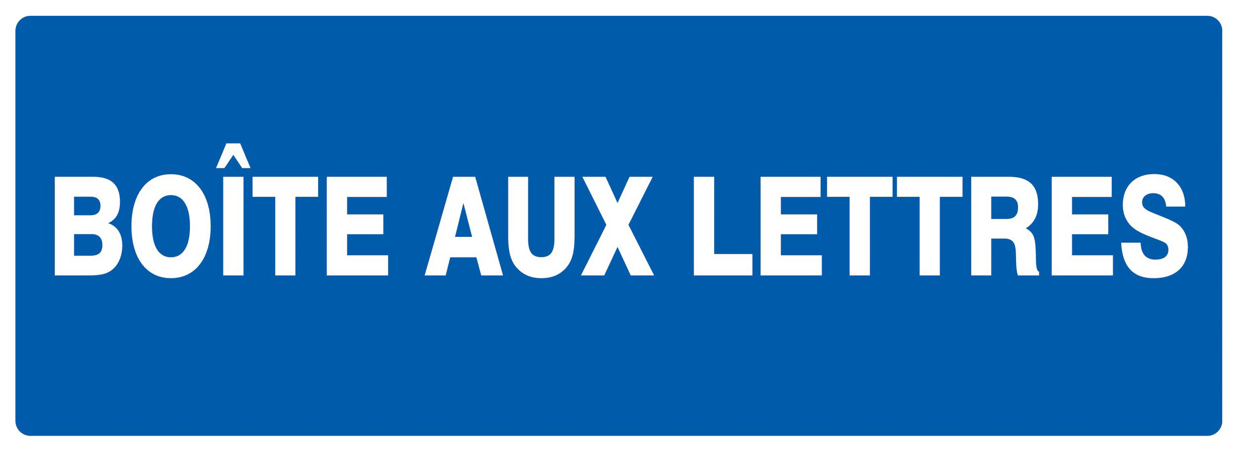 Panneau adhésif BOITE AUX LETTRES 330X120MM TALIAPLAST - 726609