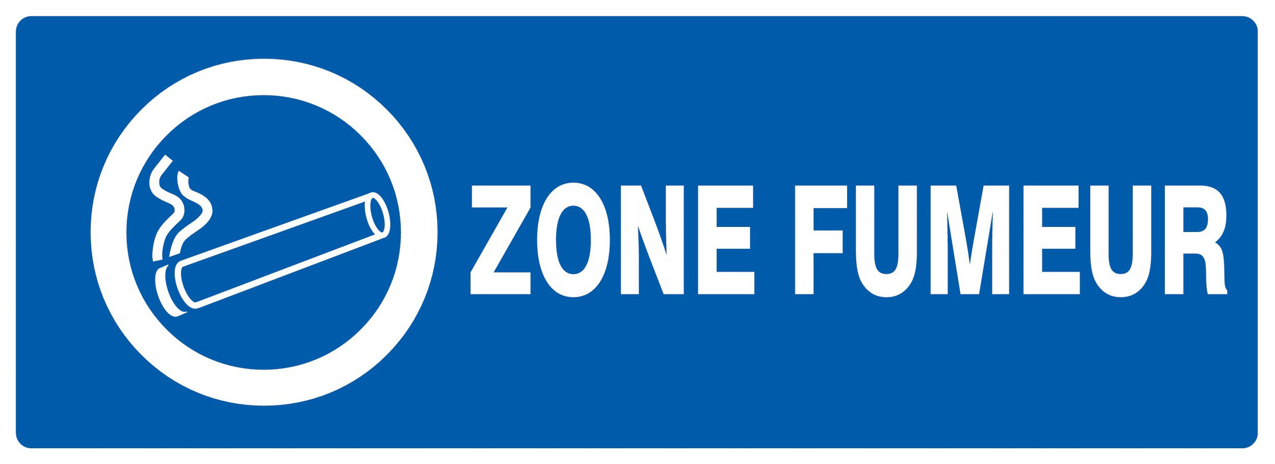 Panneau adhésif ZONE FUMEUR 330X120MM TALIAPLAST - 726633
