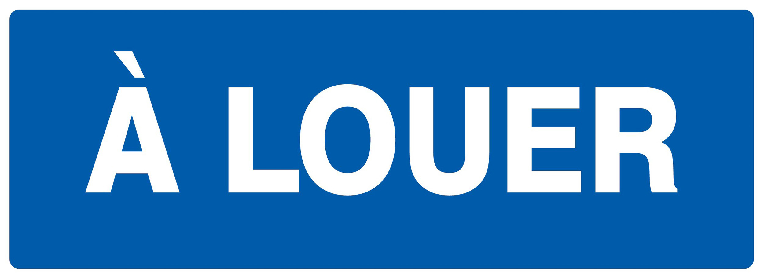 Panneau adhésif A LOUER 330X120MM TALIAPLAST - 726634