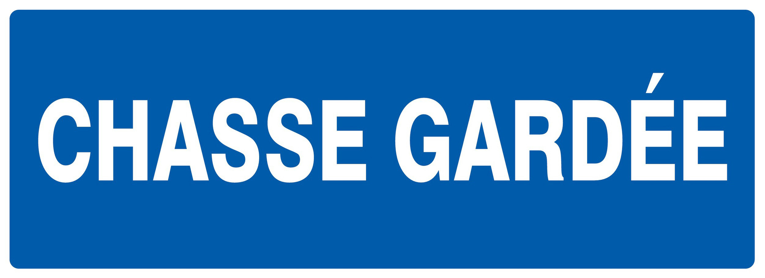 Panneau adhésif CHASSE GARDEE 330X120MM TALIAPLAST - 726644